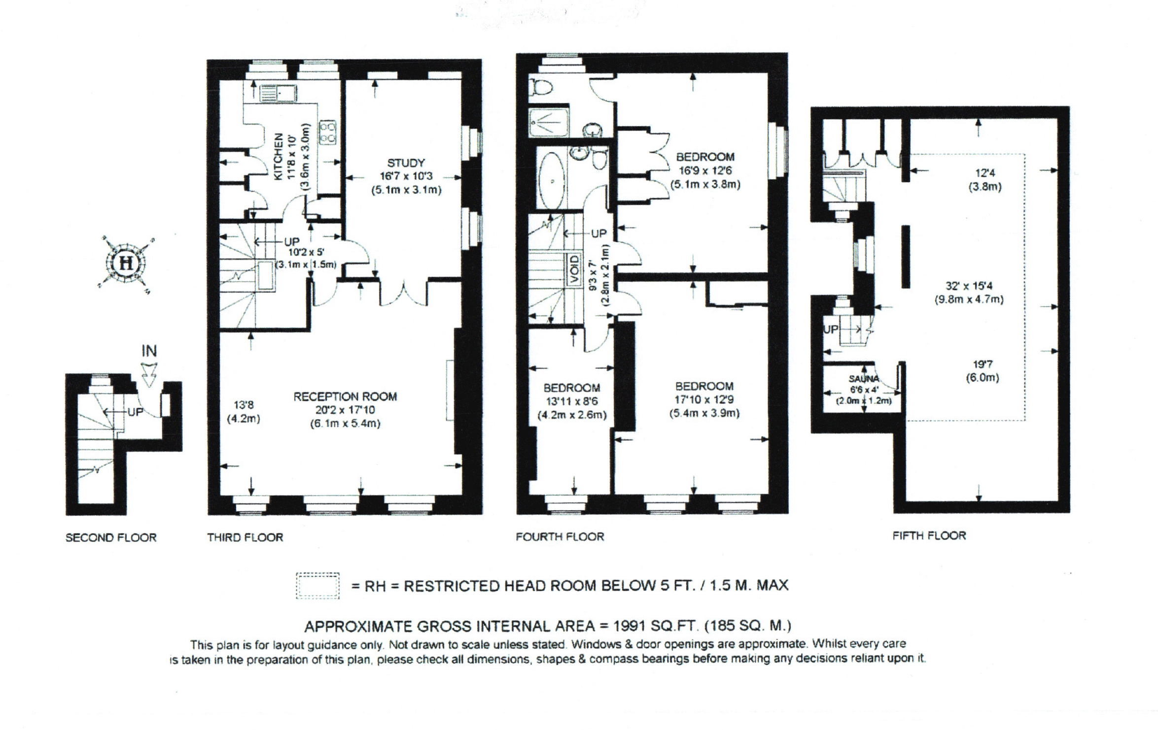 1, Montagu Square, London floorplan