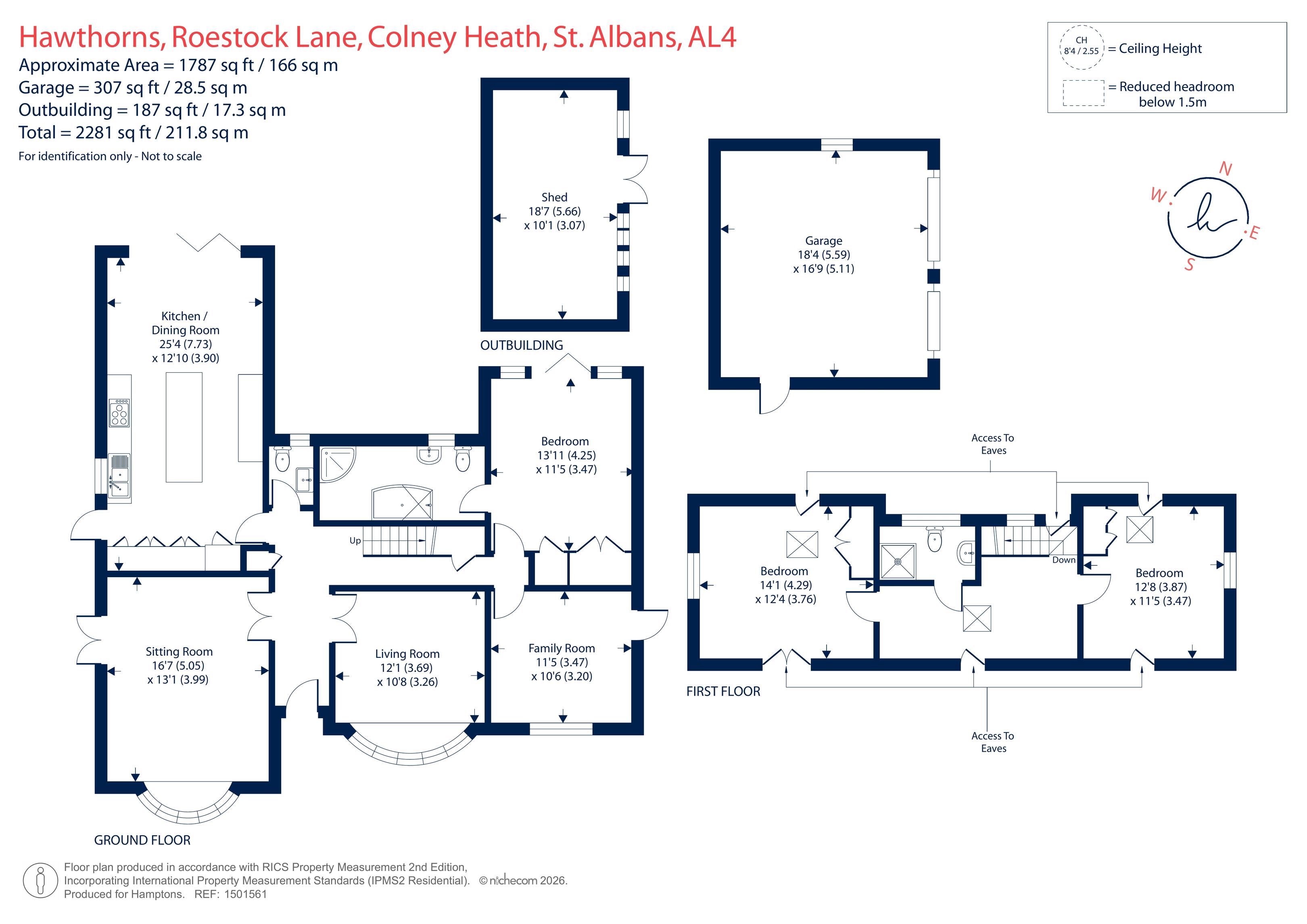 Hawthorns, Roestock Lane, St. Albans floorplan