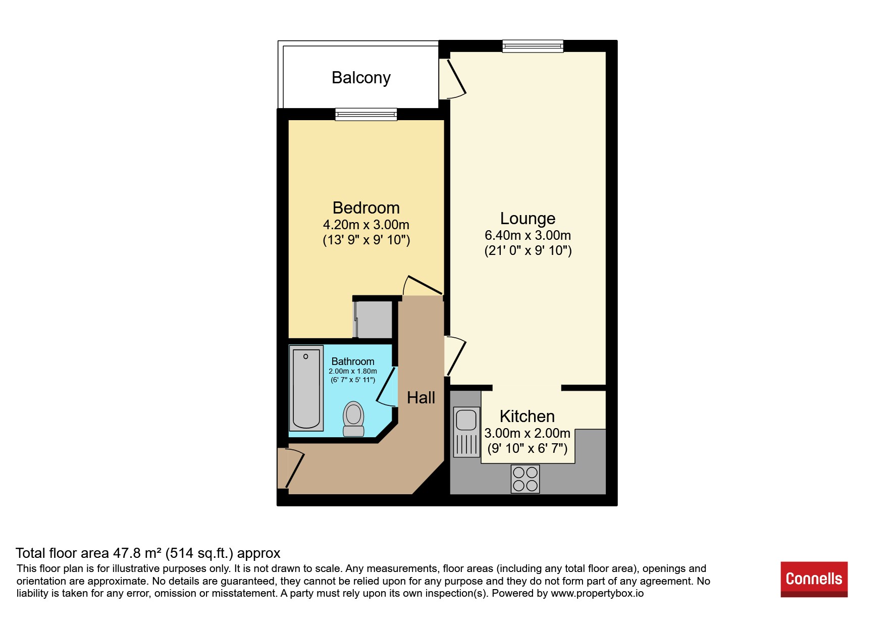 106, The Parklands, Dunstable floorplan