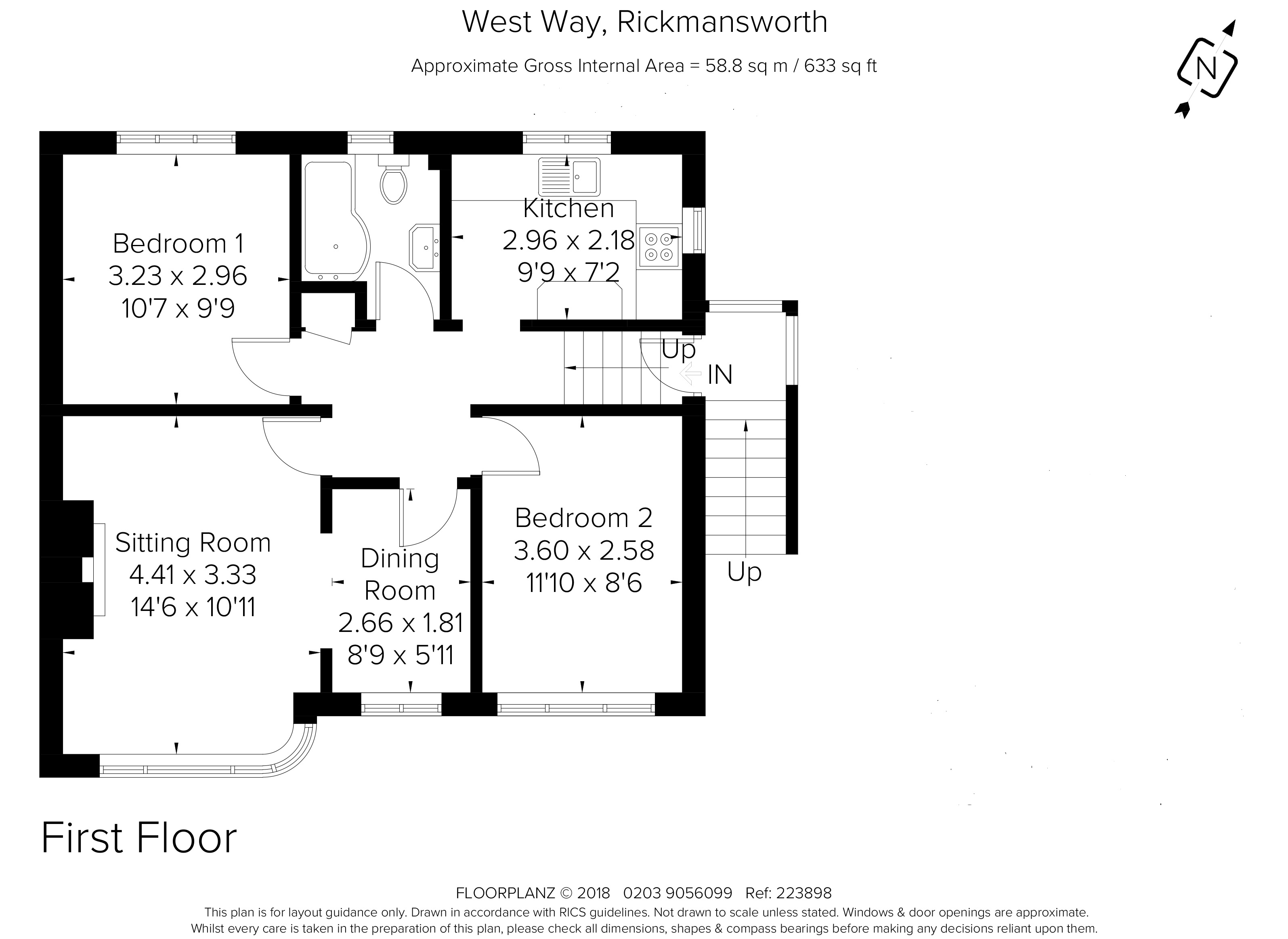 2 Bedrooms Maisonette to rent in West Way, Rickmansworth WD3