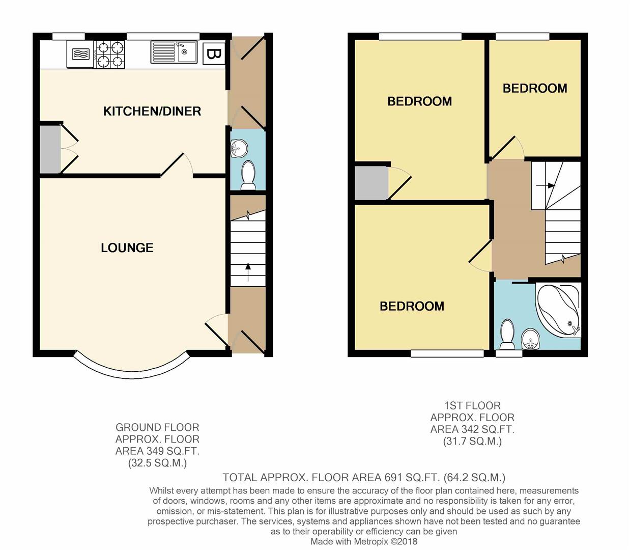 3 Bedrooms Terraced house for sale in Dennis Avenue, Beeston, Nottingham NG9