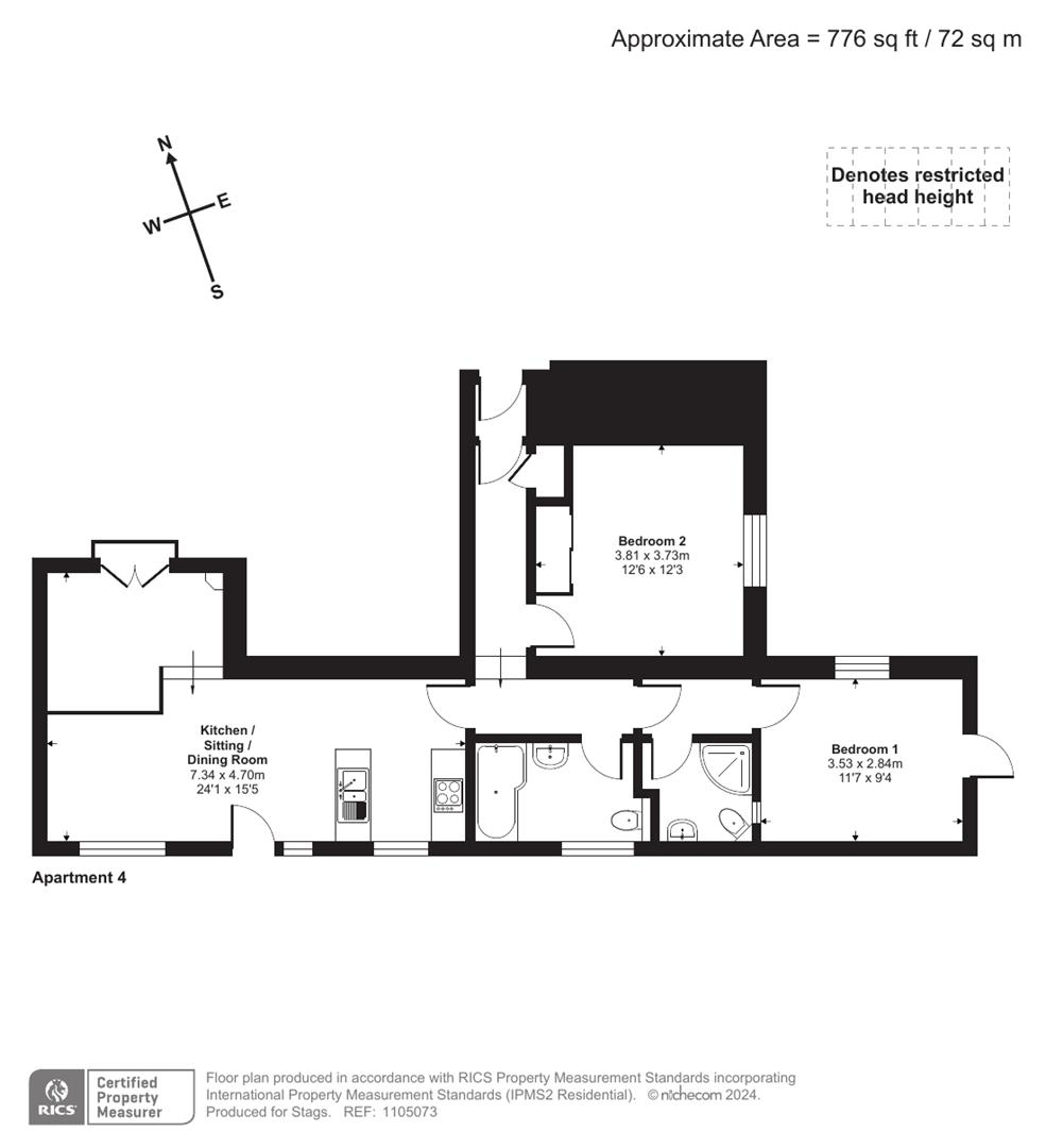 4, Southover Beach, Bay View Road, Woolacombe floorplan