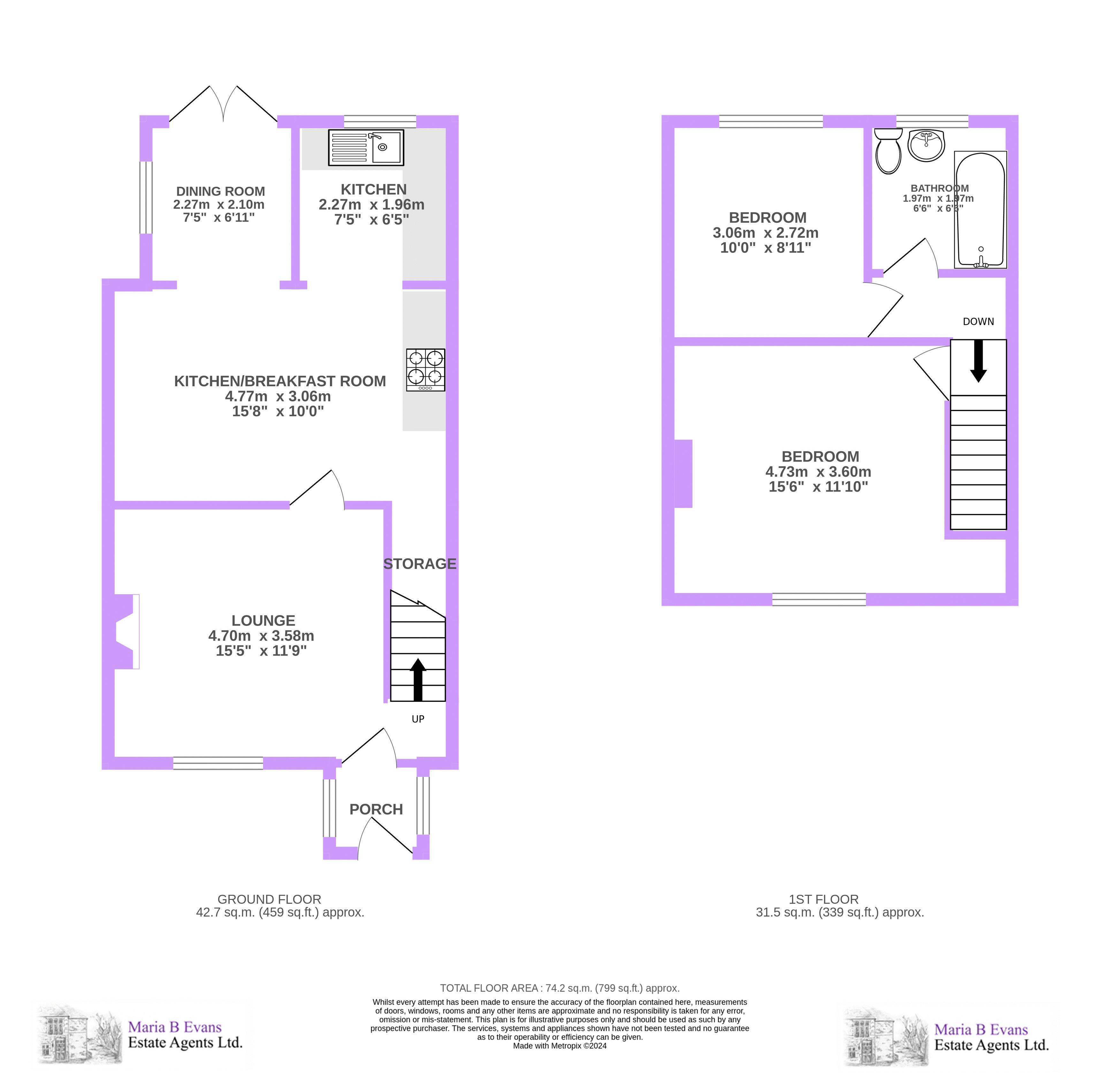 93, Station Road, Leyland floorplan