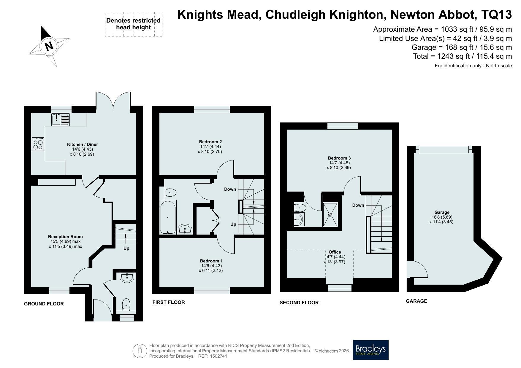 19, Knights Mead, Newton Abbot floorplan