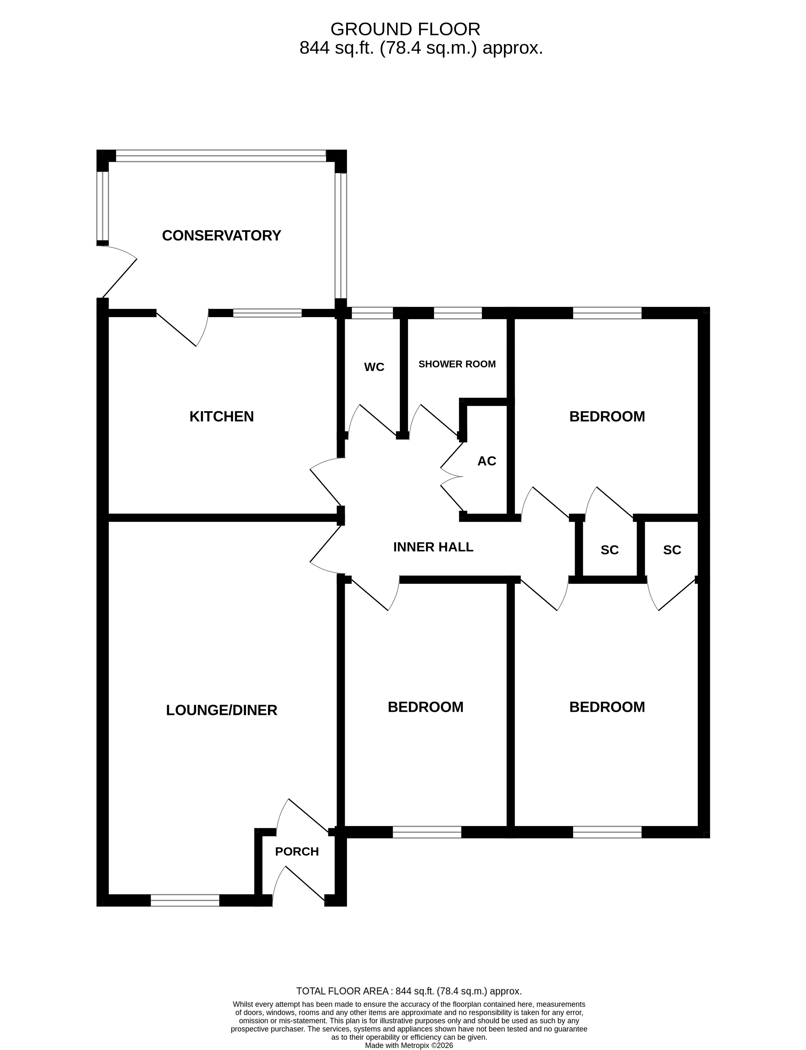 11, Green End, Sandy floorplan
