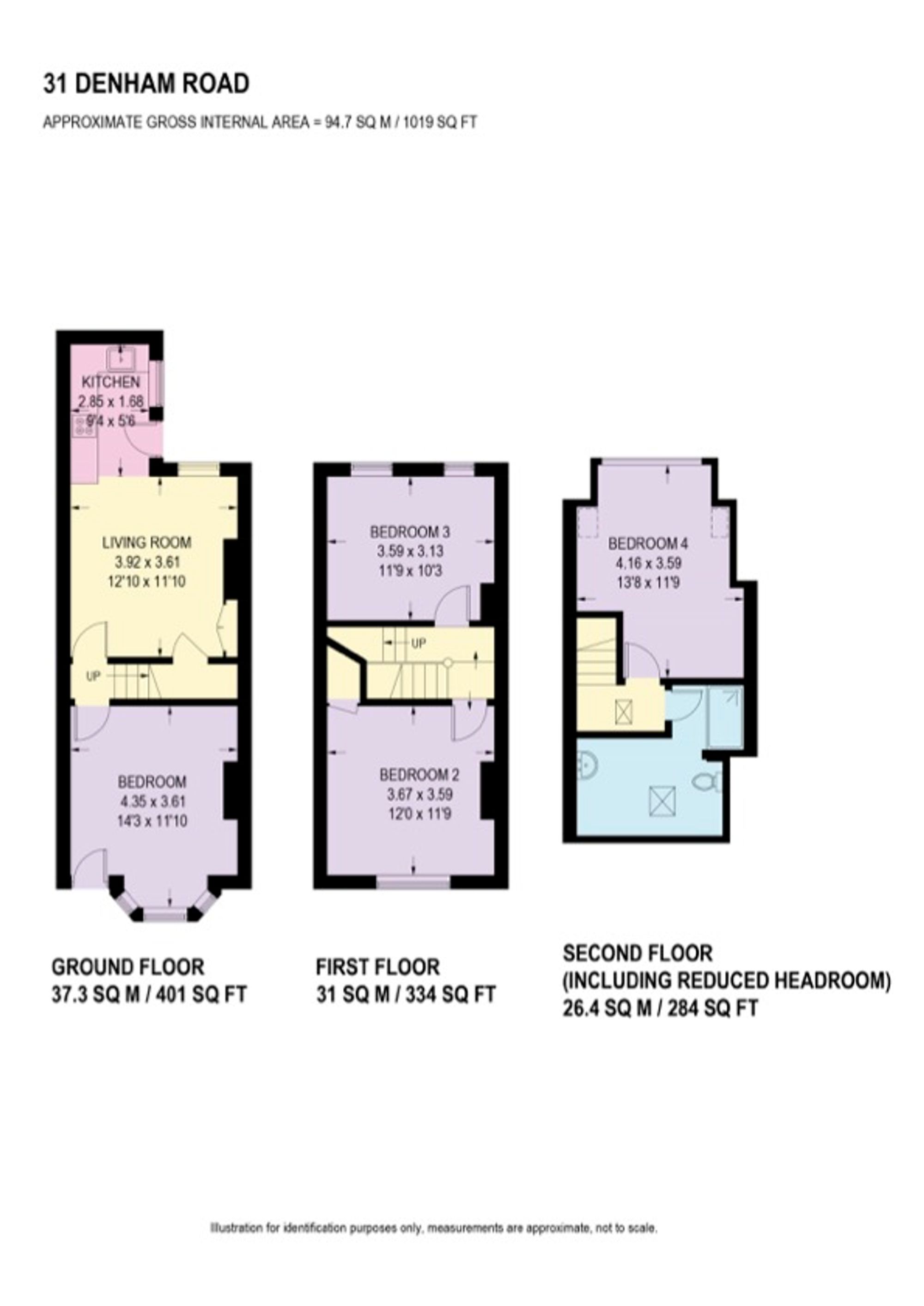 31 Denham Road, Sheffield floorplan