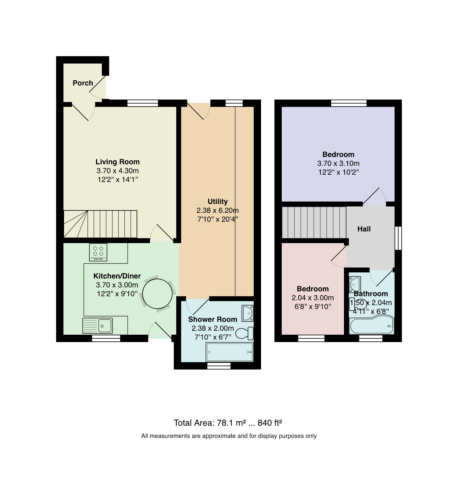 2 Bedrooms Semi-detached house for sale in Athenian Gardens, Salford M7