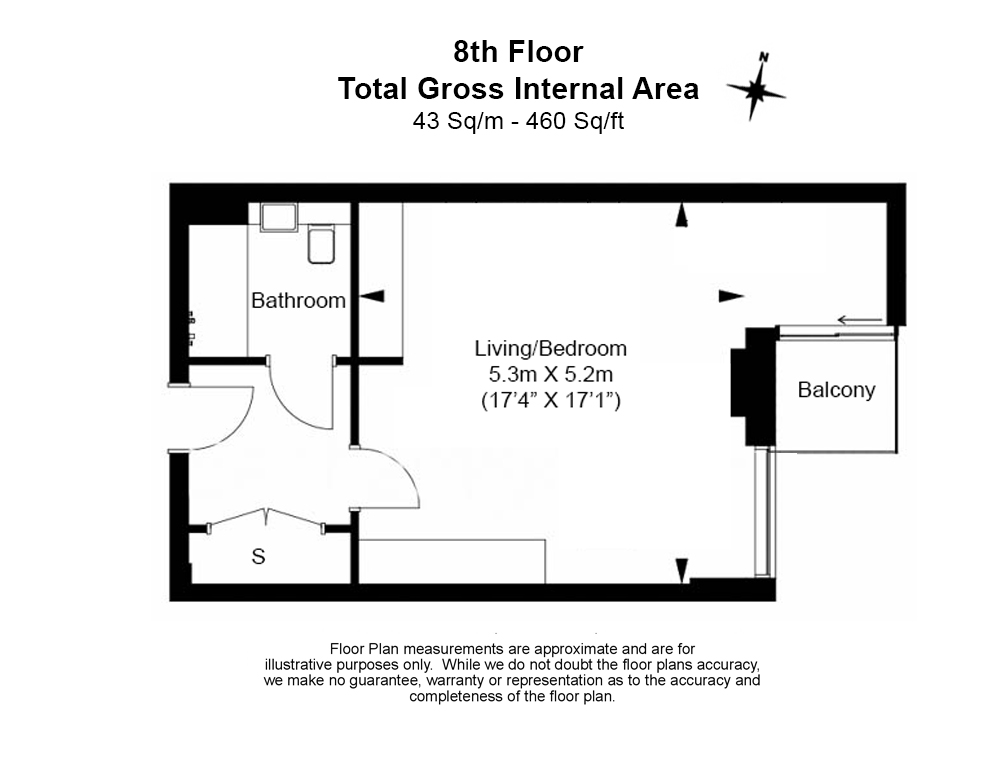 Flat 75, 85, Royal Mint Street, Tower Hill floorplan