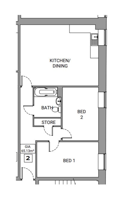 Shade Mill, Belle Vue Road, Leek floorplan