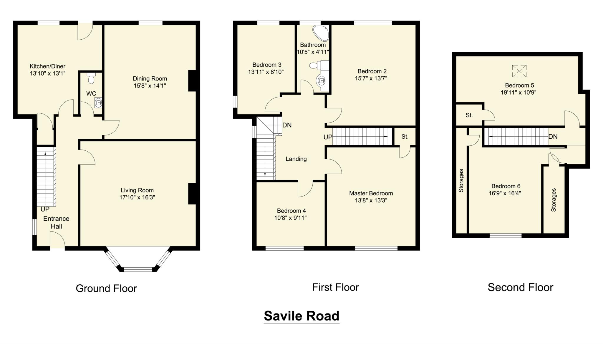 159, Savile Rd, Dewsbury floorplan