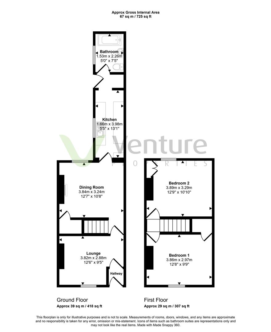 98, Cumberland Street, Darlington floorplan