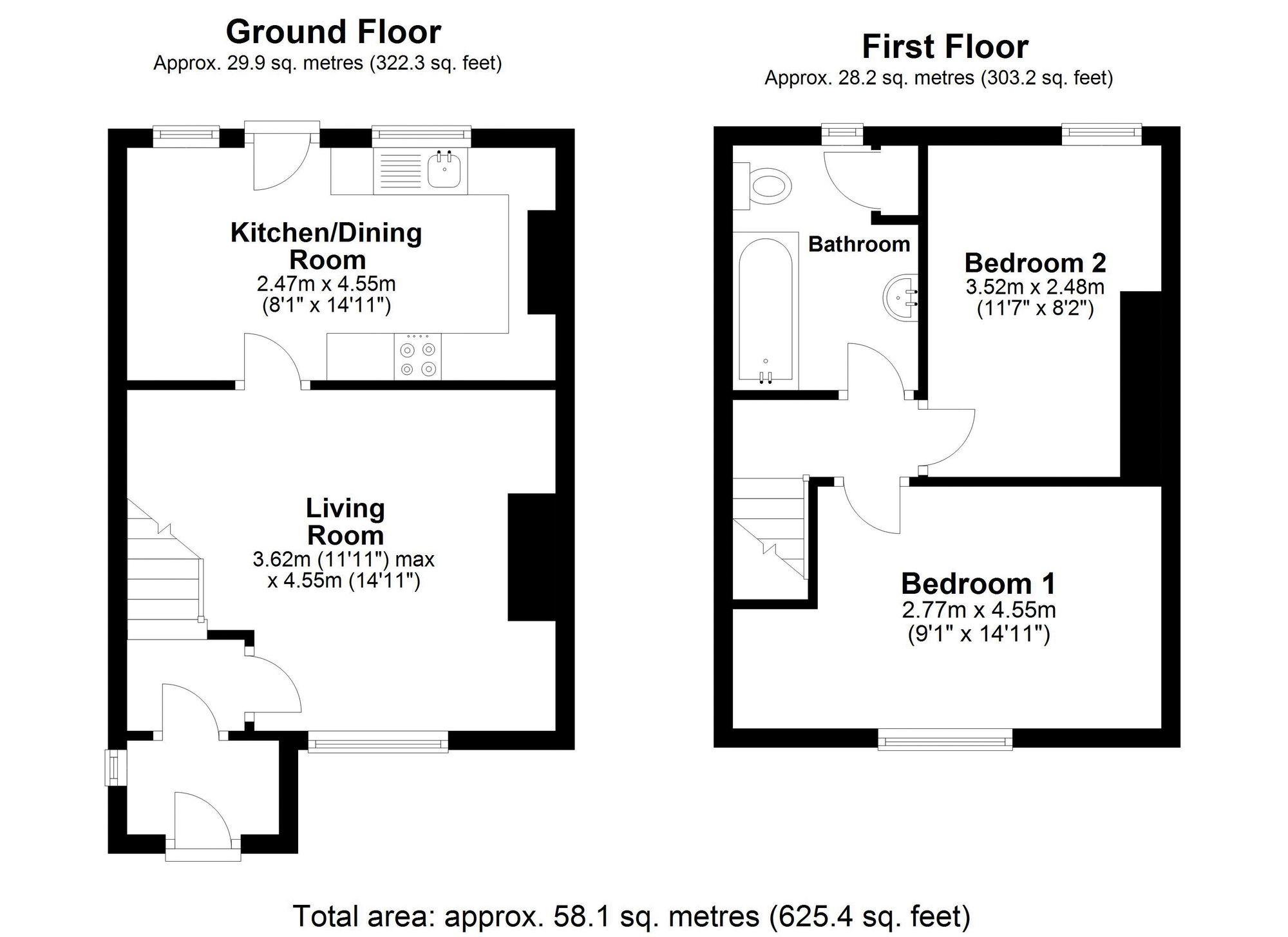 9 East Street, Crawley floorplan