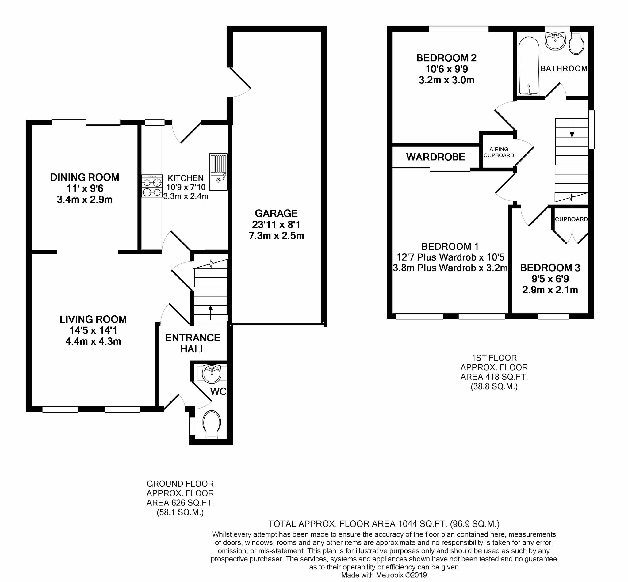 3 bed linkdetached house for sale in Shelley Drive, Broadbridge Heath