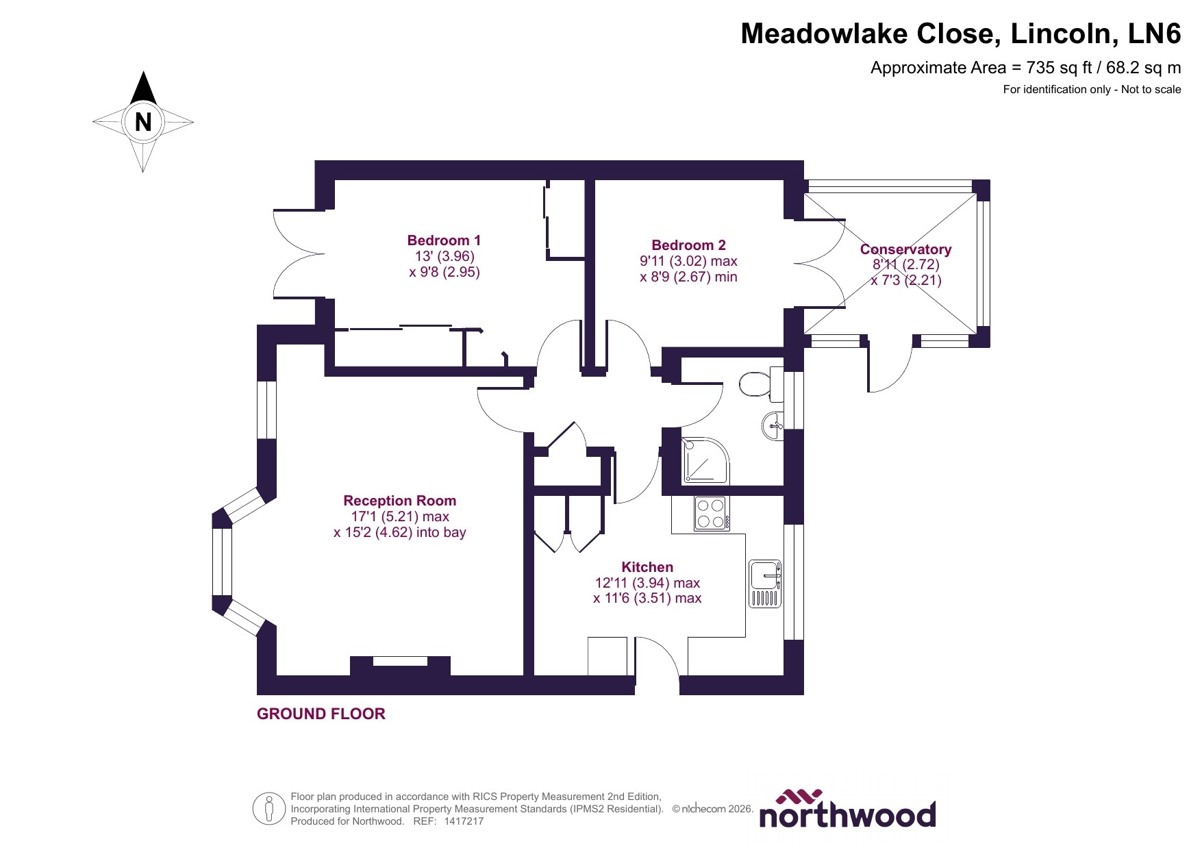 21, Meadowlake Close, Lincoln floorplan