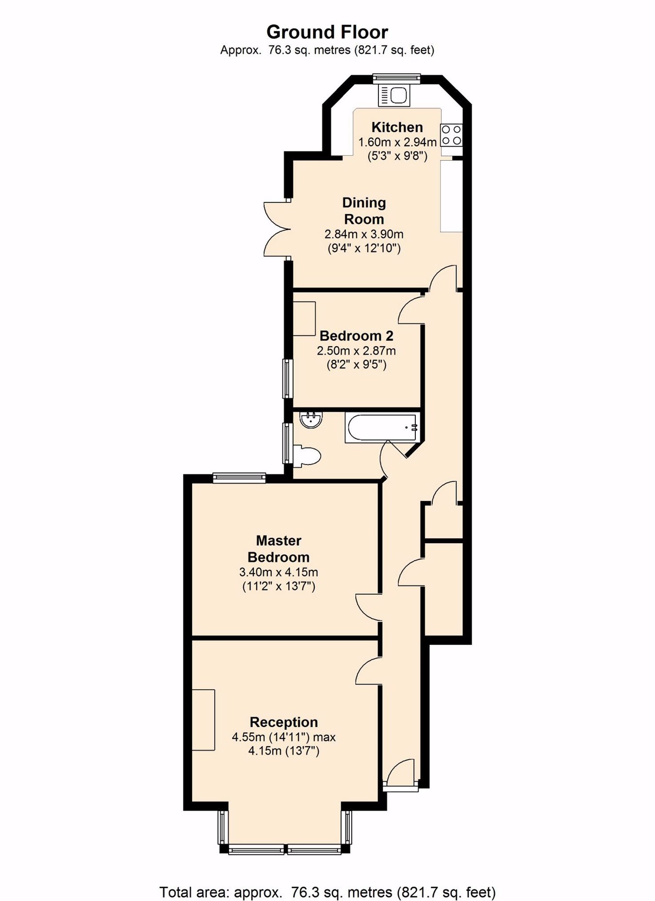 2 Bedrooms Flat to rent in Southfield Road, Chiswick W4