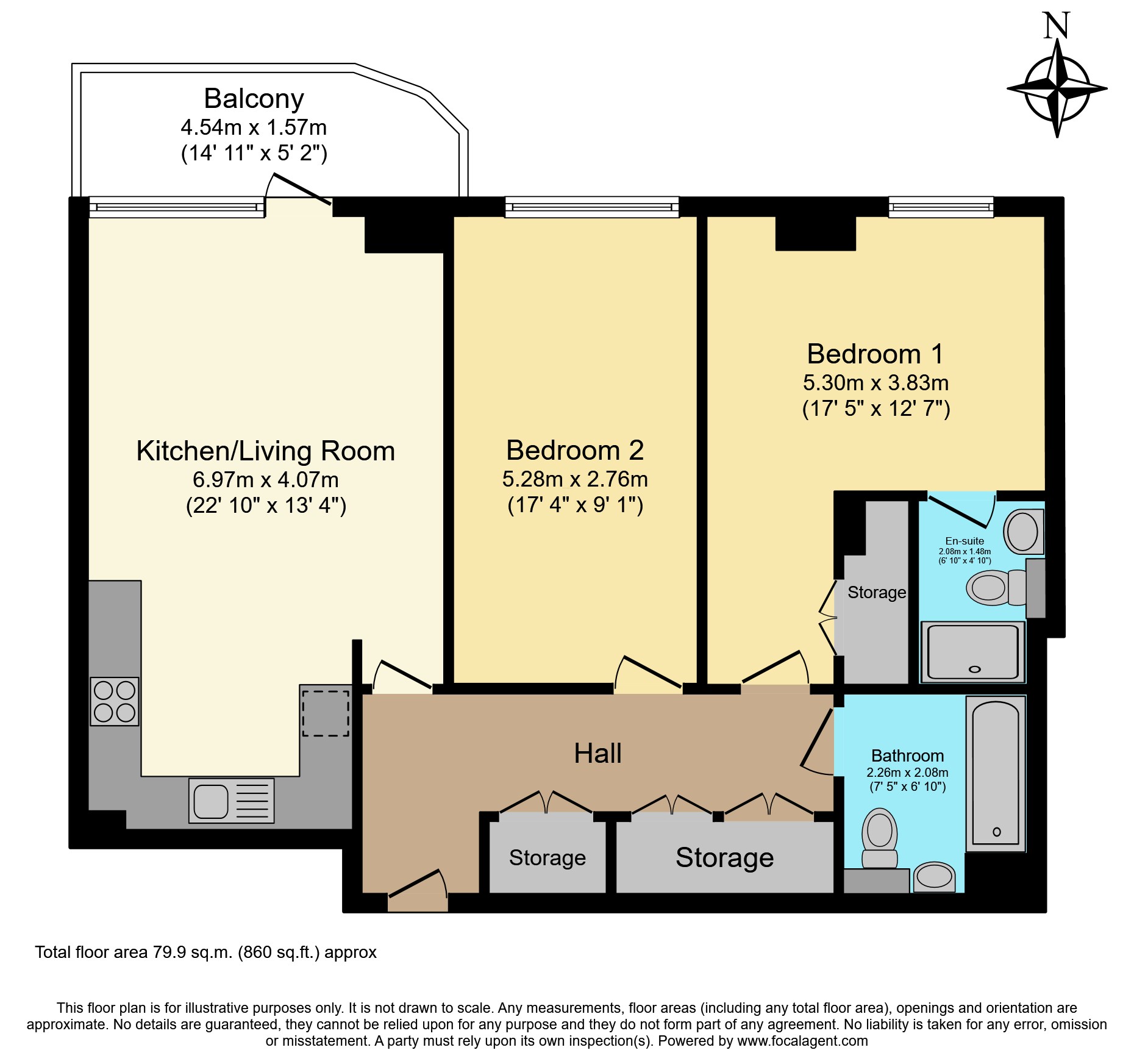 Flat 51/Lysander House, 7 Union Way, London floorplan