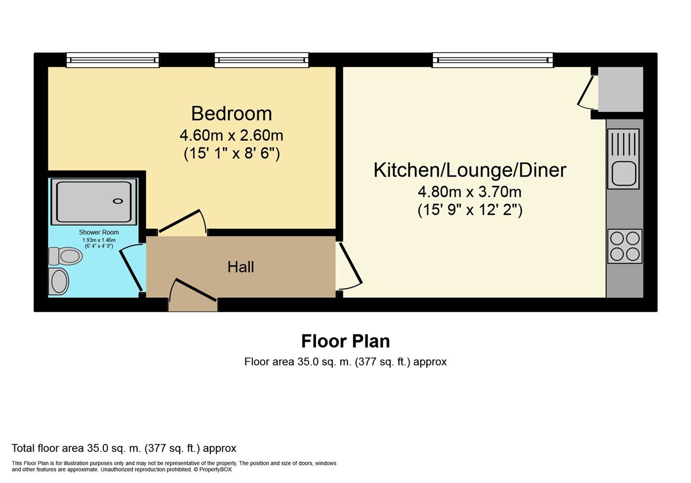 Flat 1, Albany House, 73-89 Station Road, West Drayton floorplan