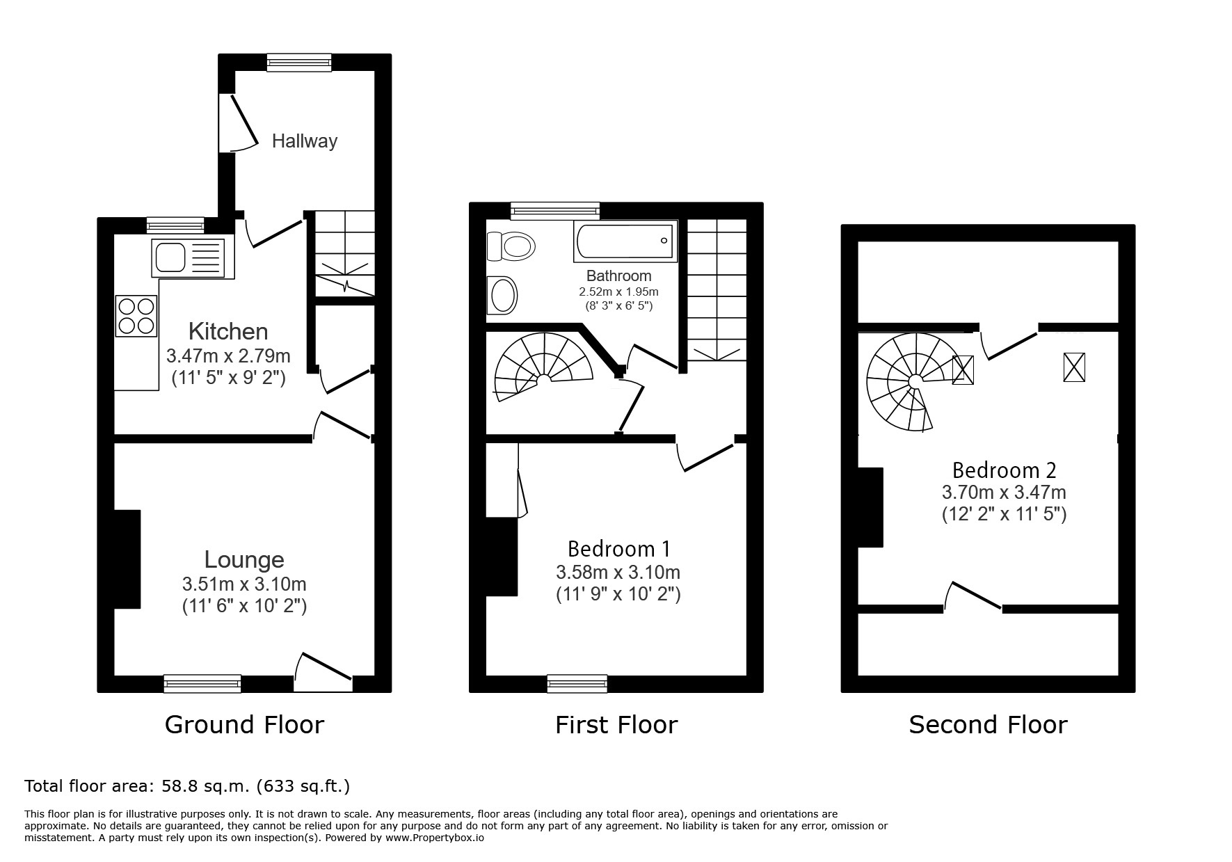 15, Priest Lane, Pershore floorplan