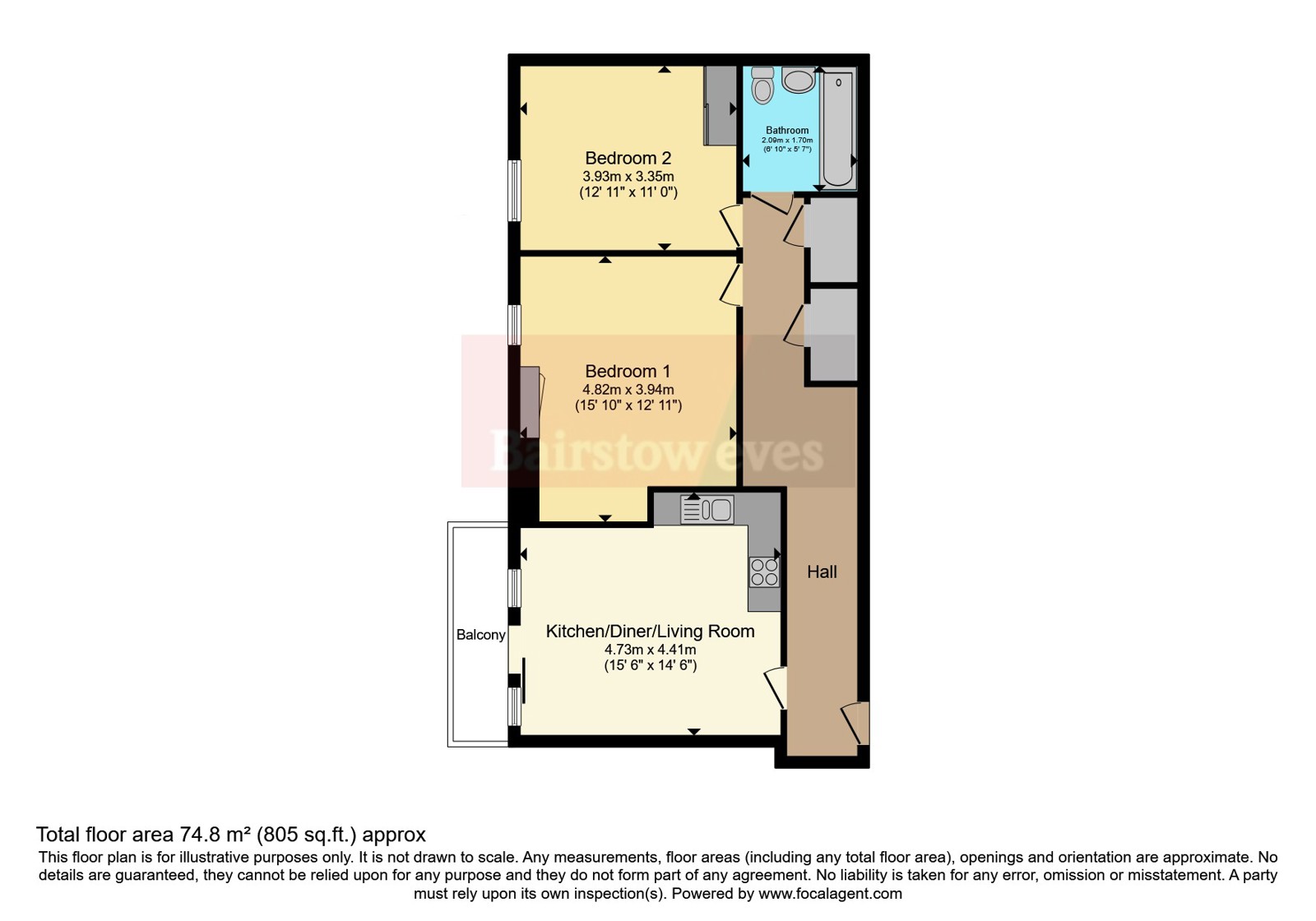 13 Landmark House, 1, The Broadway, Essex floorplan