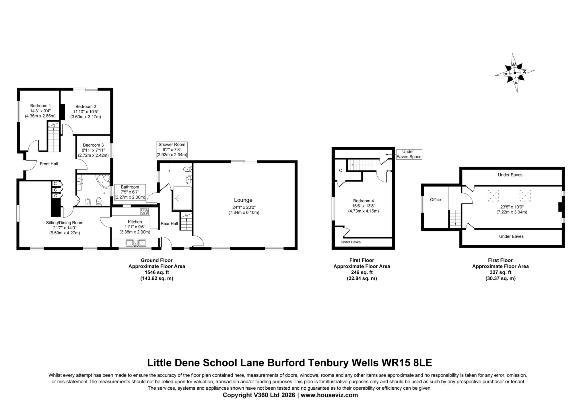 Little Dean, School Lane, Tenbury Wells floorplan