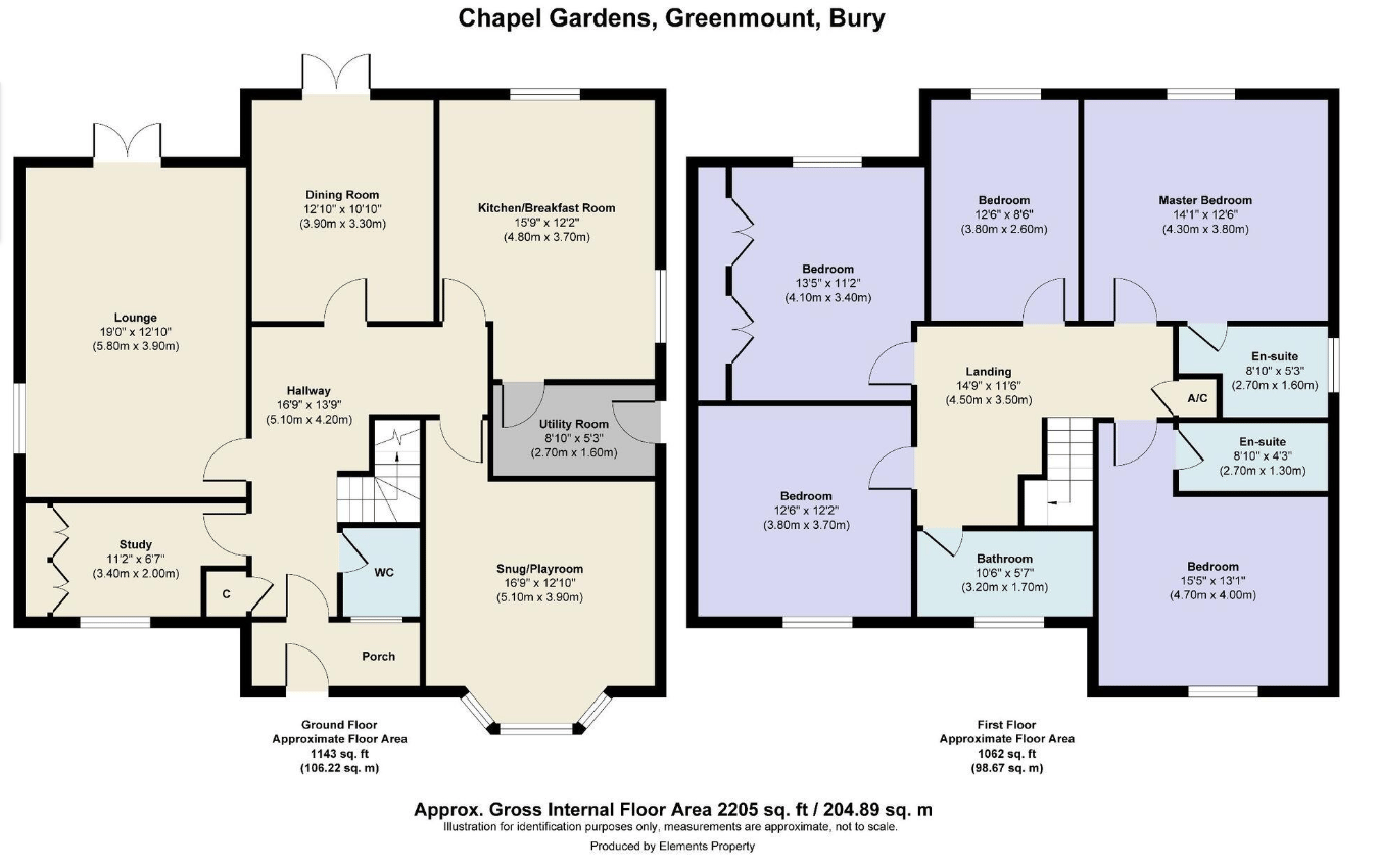1, Chapel Gardens, Hollymount Lane, Bury floorplan
