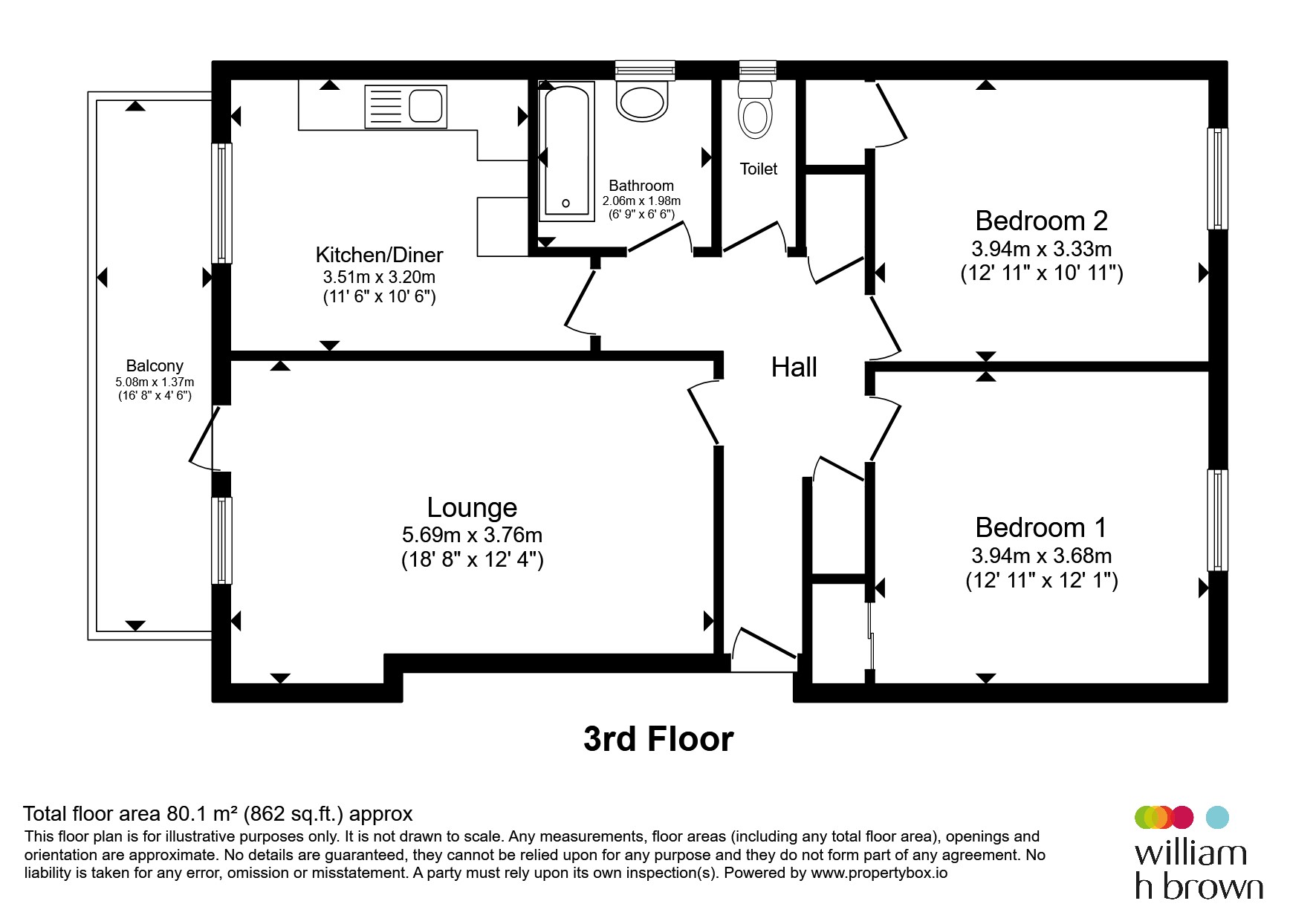 8, Belgrave Court, Northgate, Hunstanton floorplan