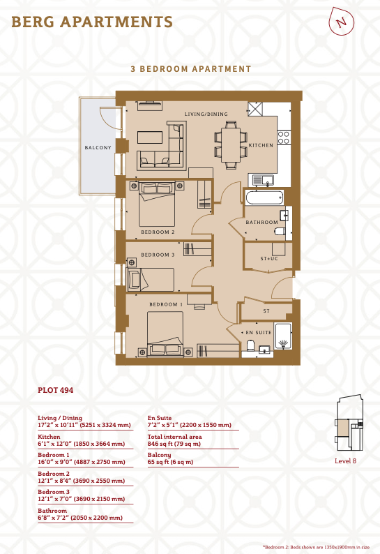 Flat 168, Arusha Court, Farine Avenue, Hayes floorplan