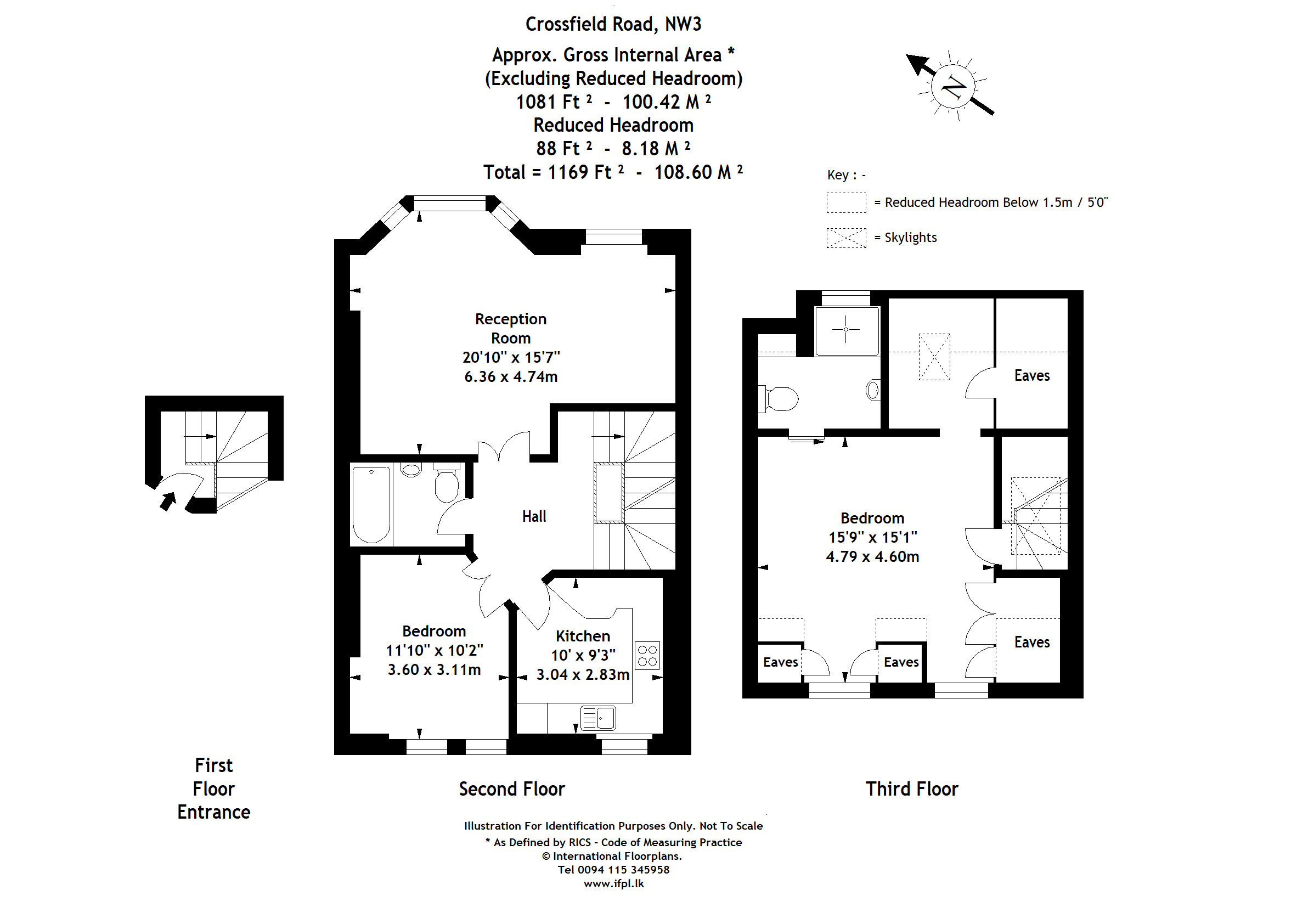 Crossfield Road, London, NW3 floorplan