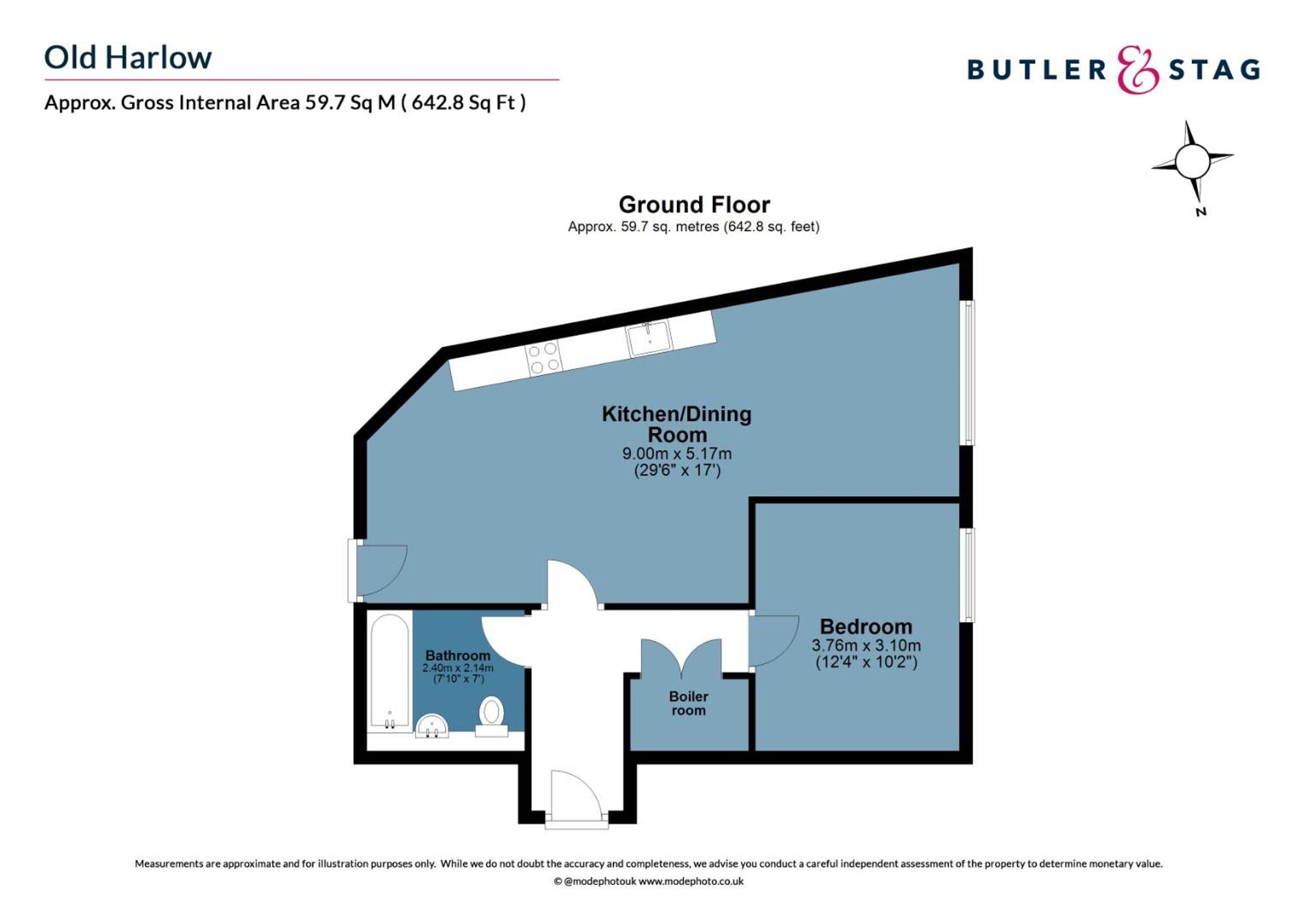 2 Old Harlow Apts Station Road, Harlow, Harlow floorplan