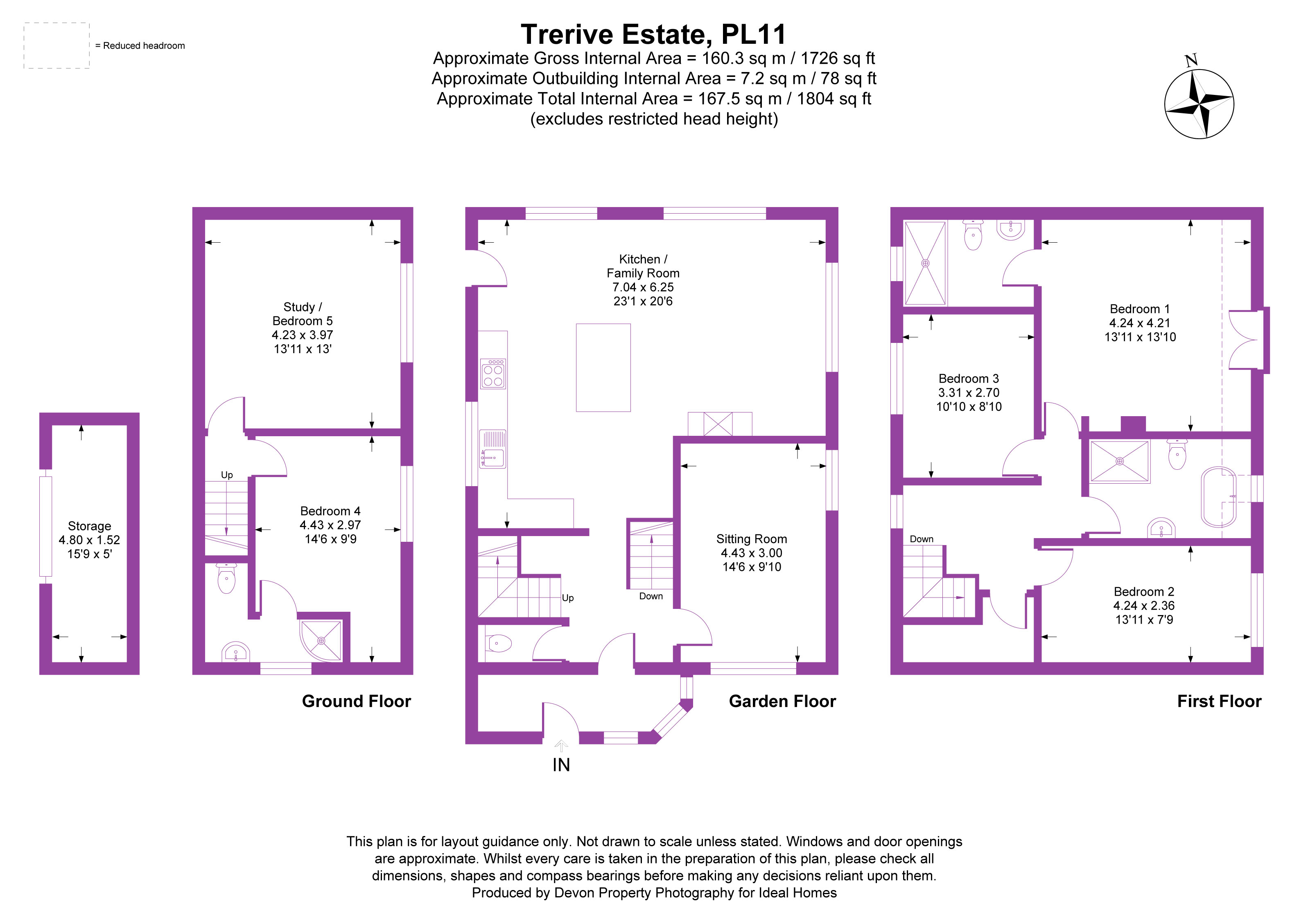 4, Trerieve Estate, Torpoint floorplan