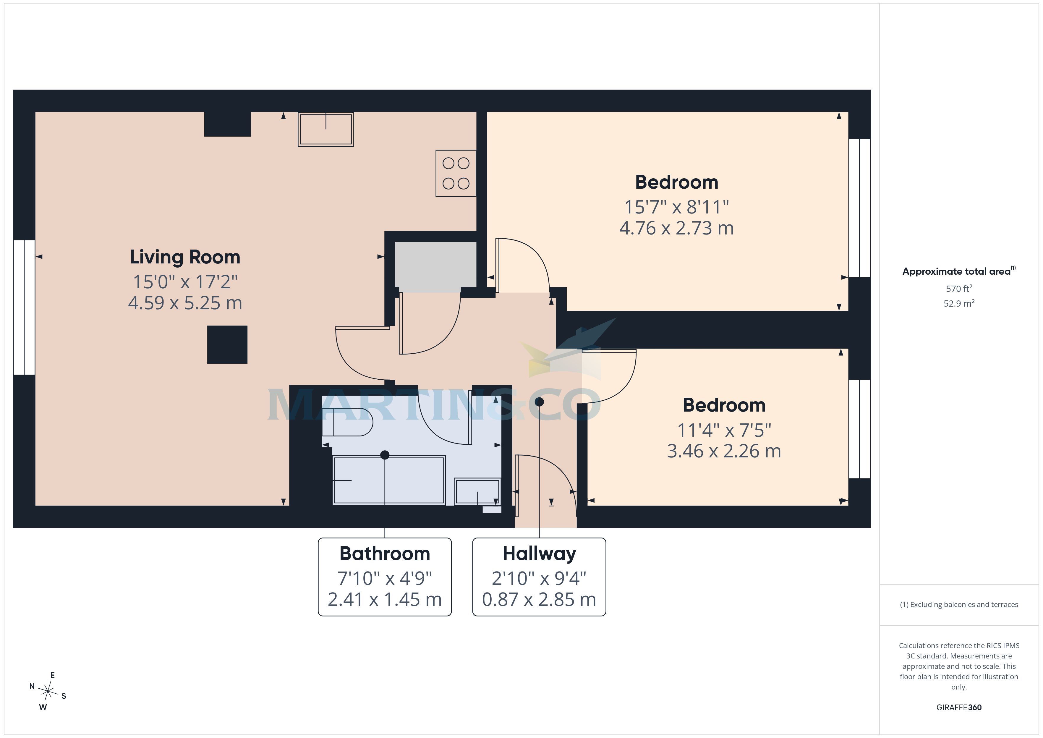 5, Coppers Court, Southborough floorplan