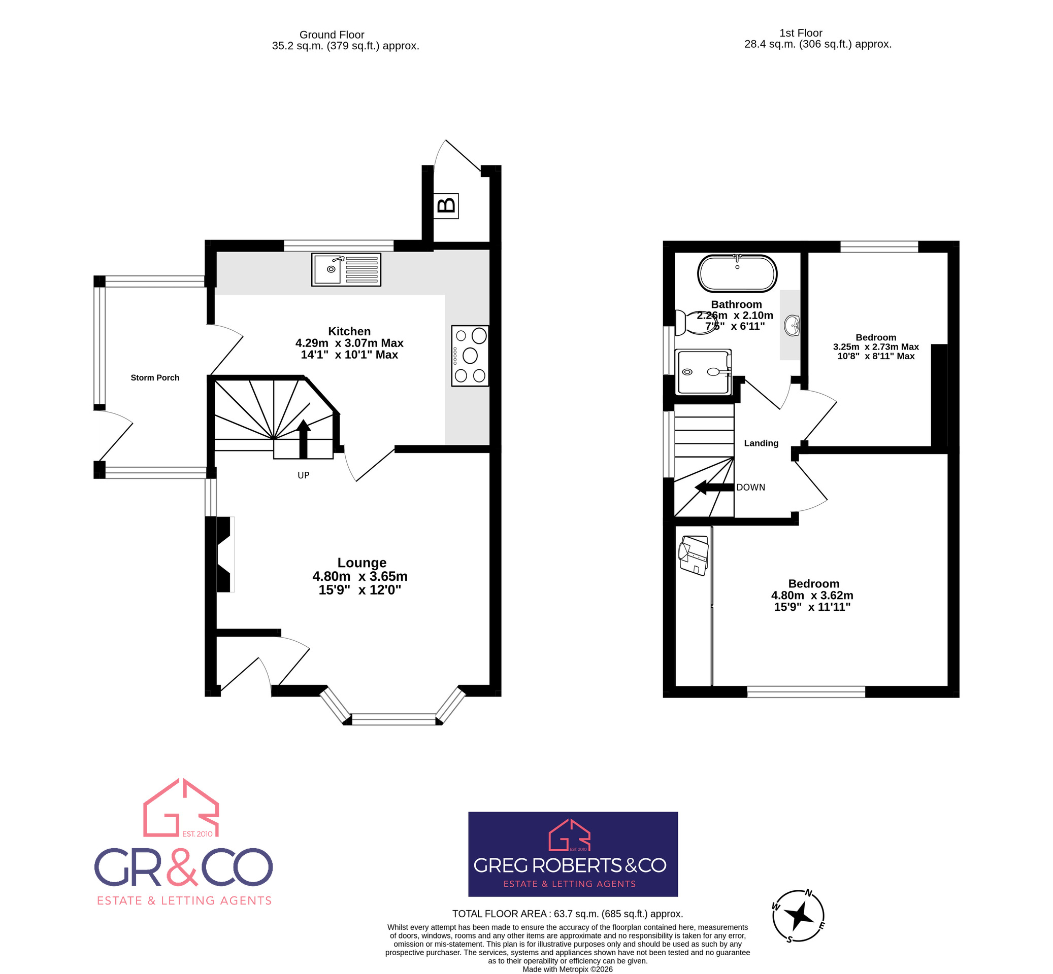 12 Prince Edward Crescent, Ebbw Vale floorplan