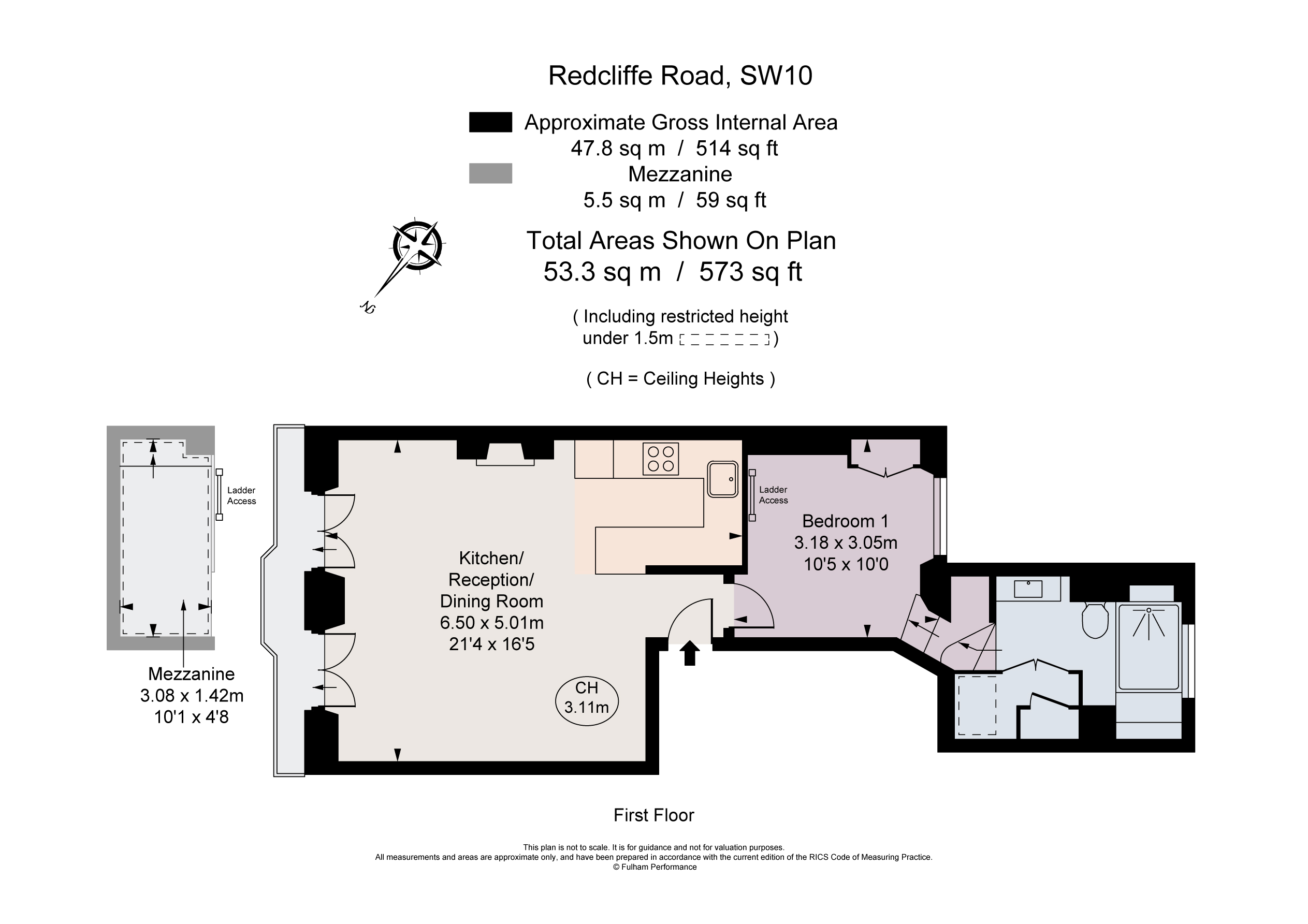 FFF, 51, Redcliffe Road, London floorplan