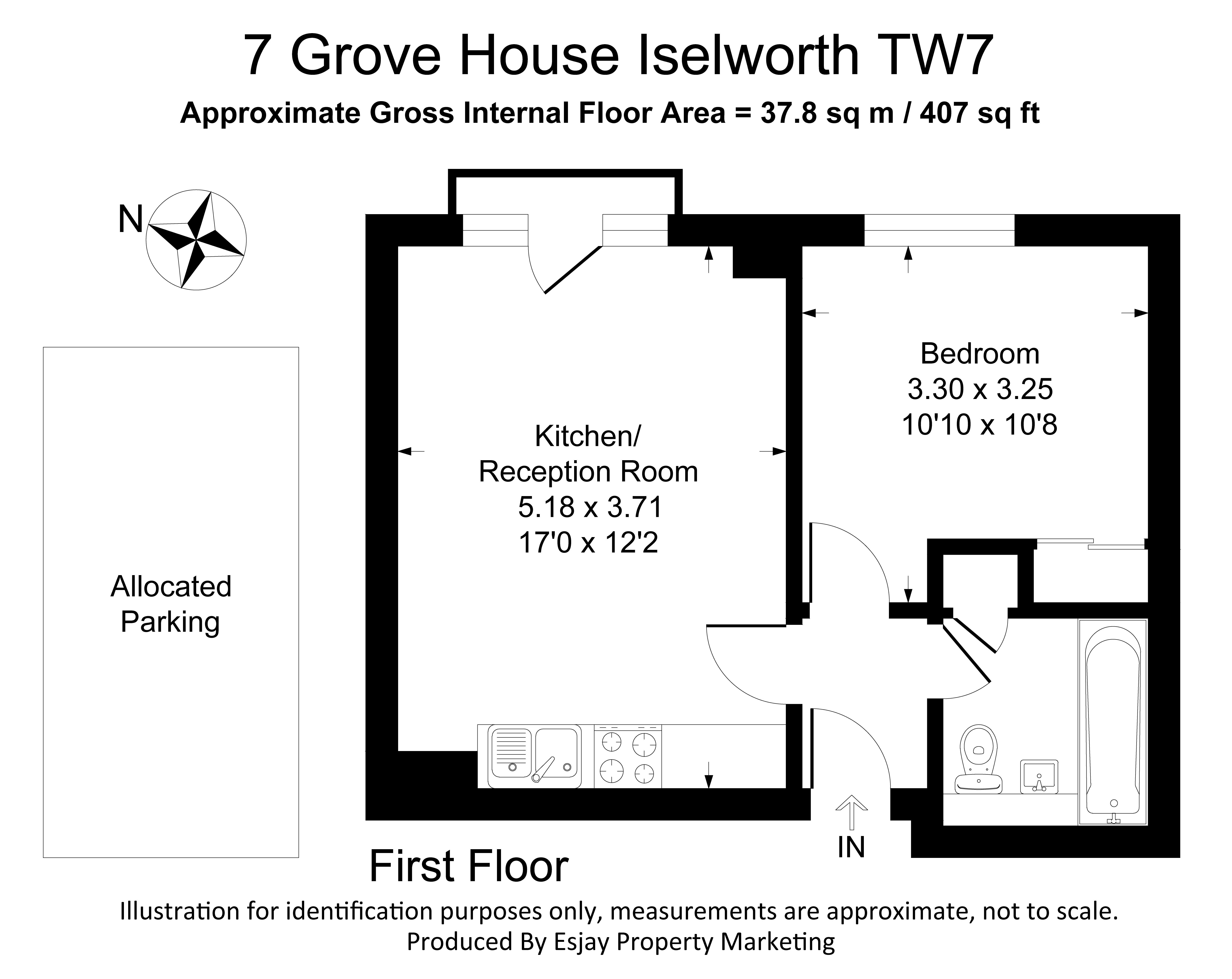 Flat 7 Grove House,, Sidmouth Avenue, Isleworth floorplan