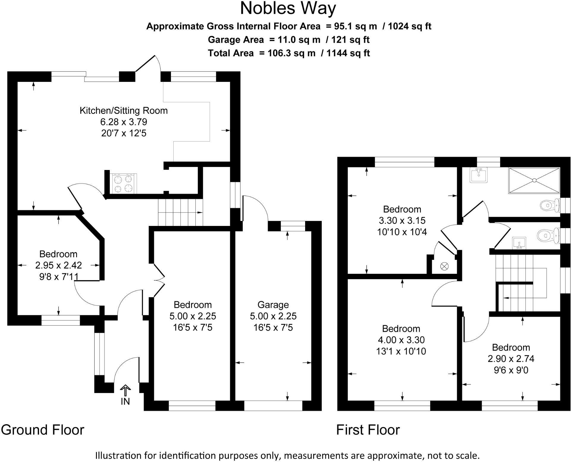 34, Nobles Way, Egham floorplan