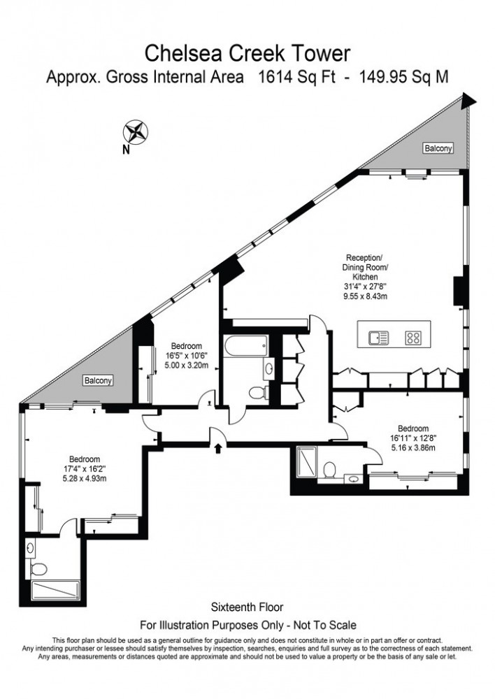 3 Bedrooms Flat to rent in Park Street, Fulham SW6