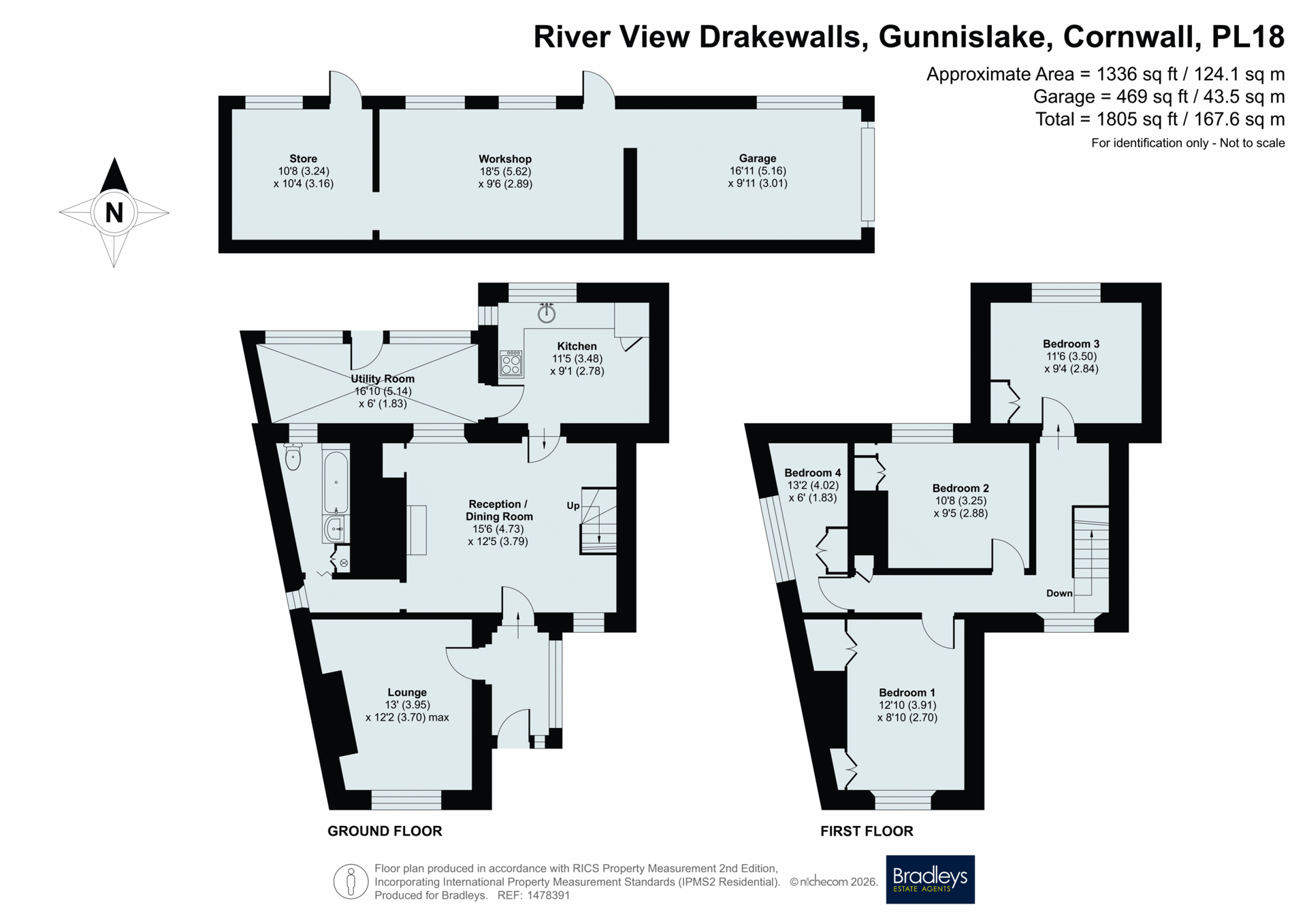 River View,, Drakewalls, Cornwall floorplan