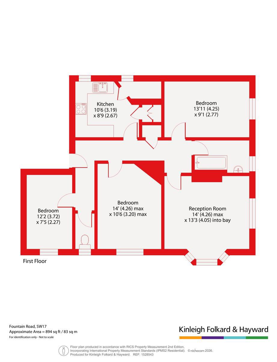 46 Anderson House,, Fountain Road, London floorplan