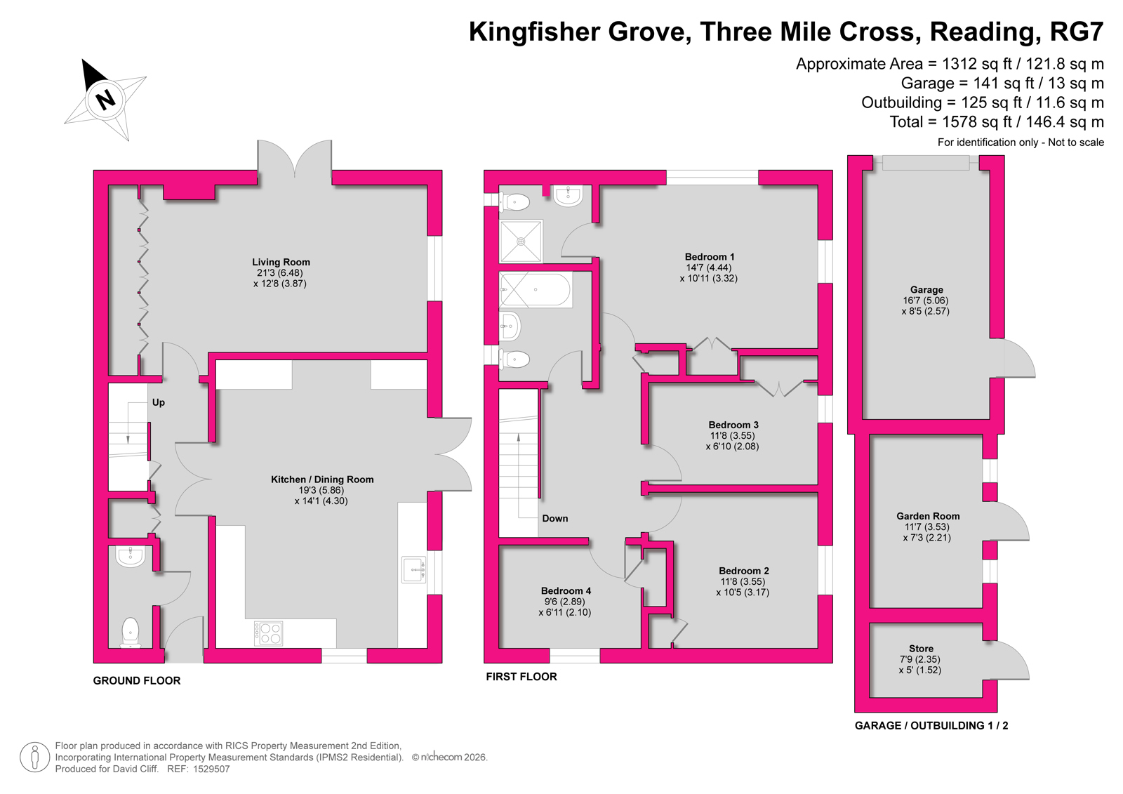 30, Kingfisher Grove, Reading floorplan