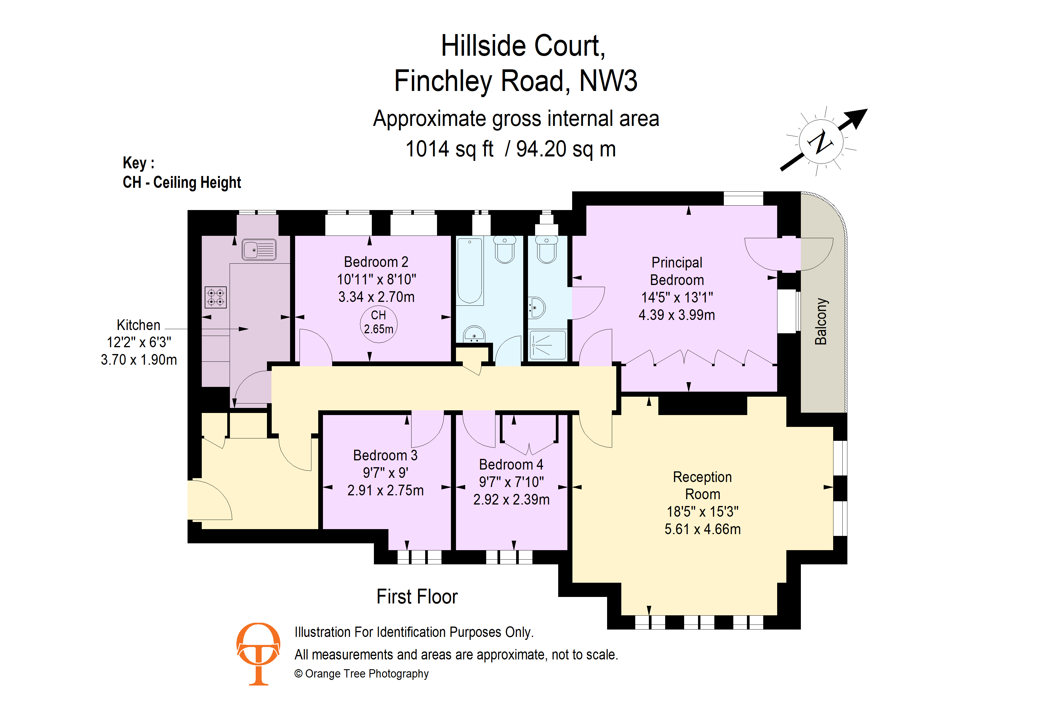 Flat 15, 409, Hillside Court, London floorplan