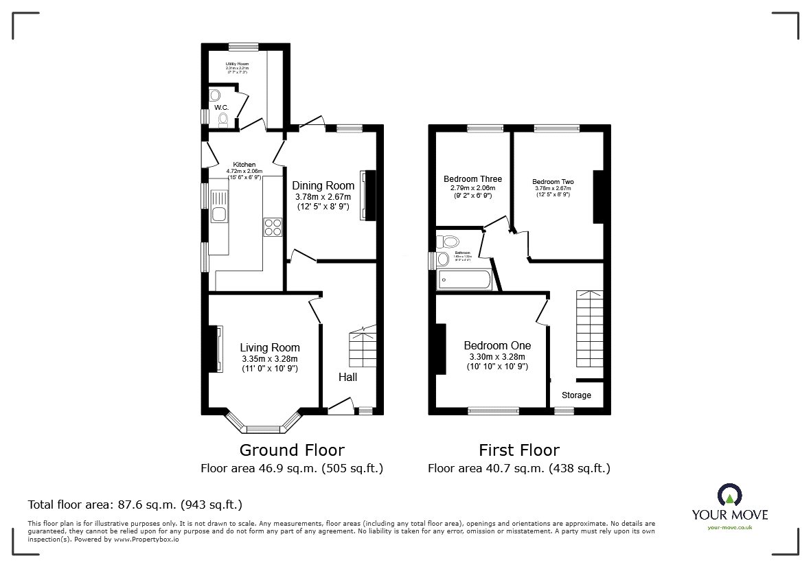 11, Willow Road, Bedfordshire floorplan