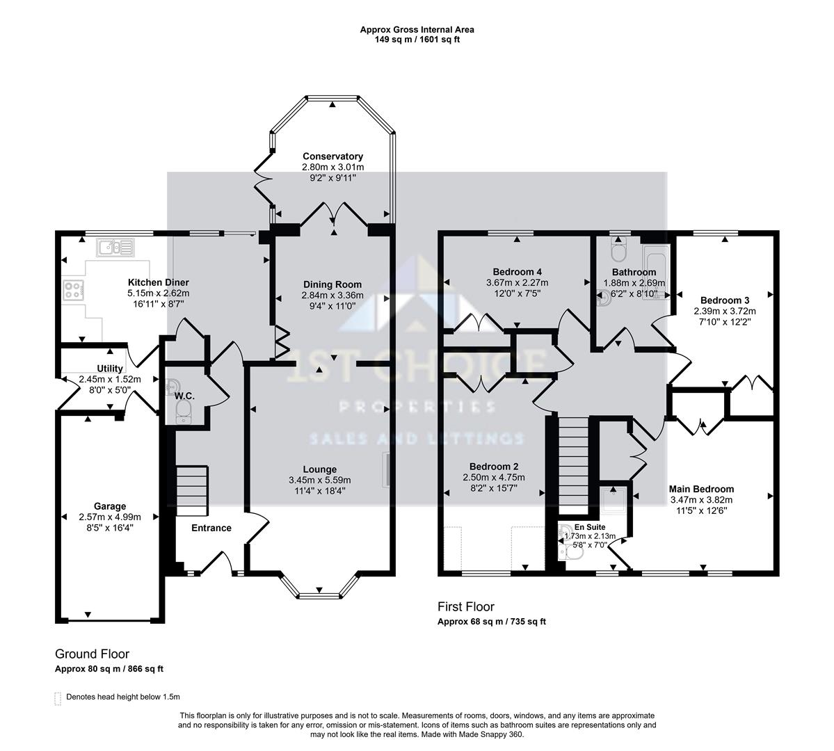 8, Mayer Gardens, Shenley Lodge floorplan