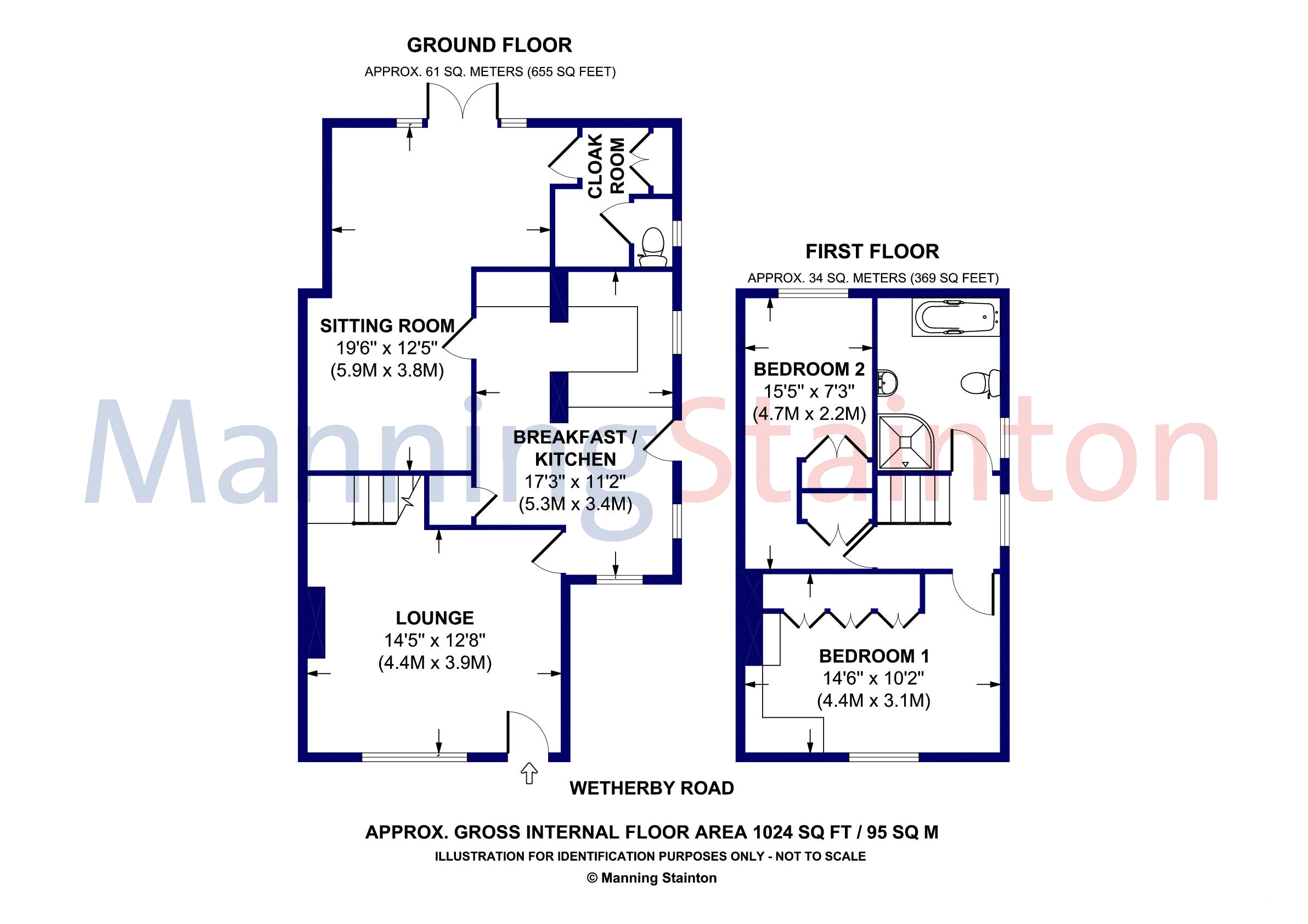 186, Wetherby Road, West Yorkshire floorplan