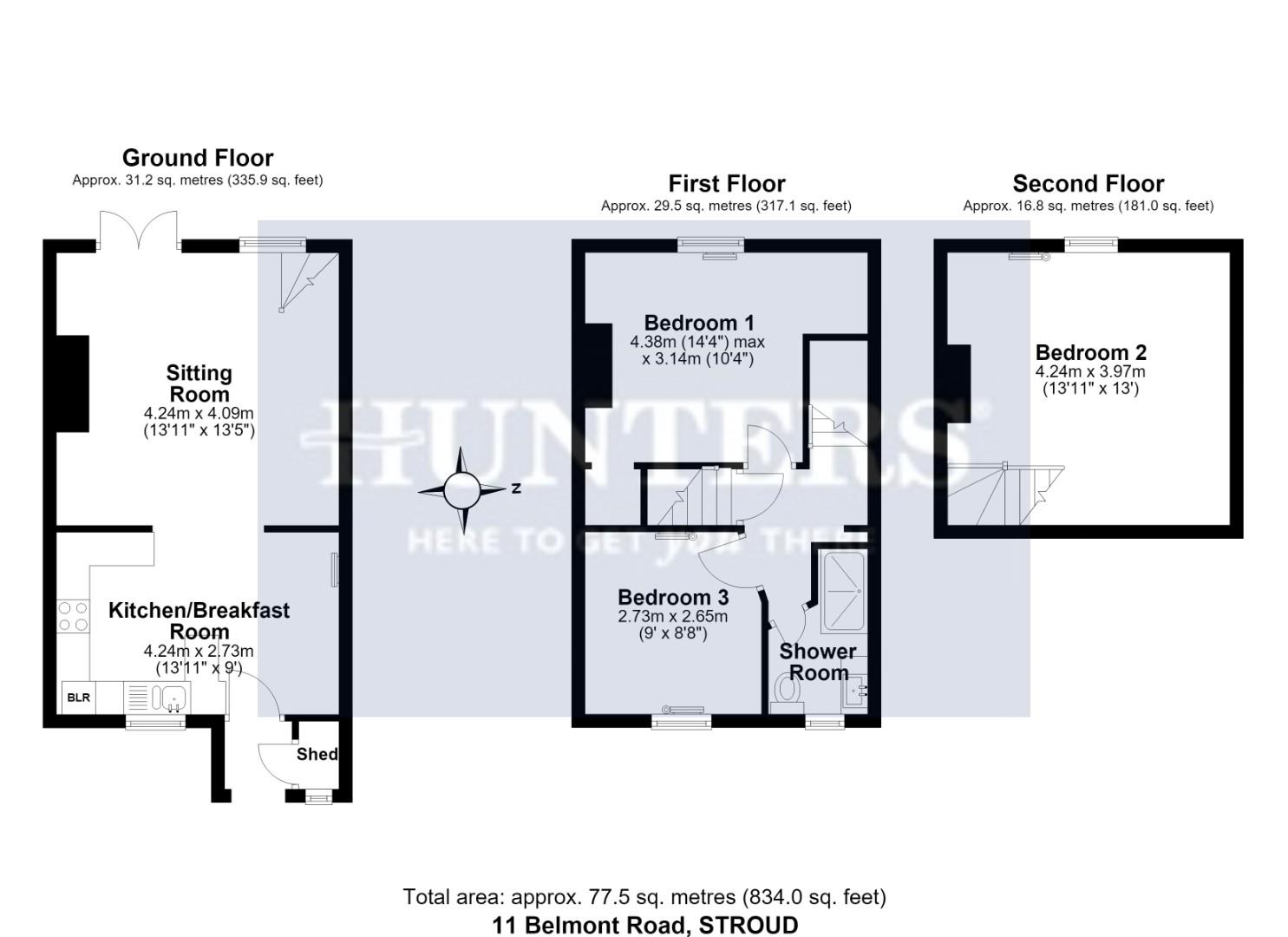 11, Belmont Road, Stroud floorplan