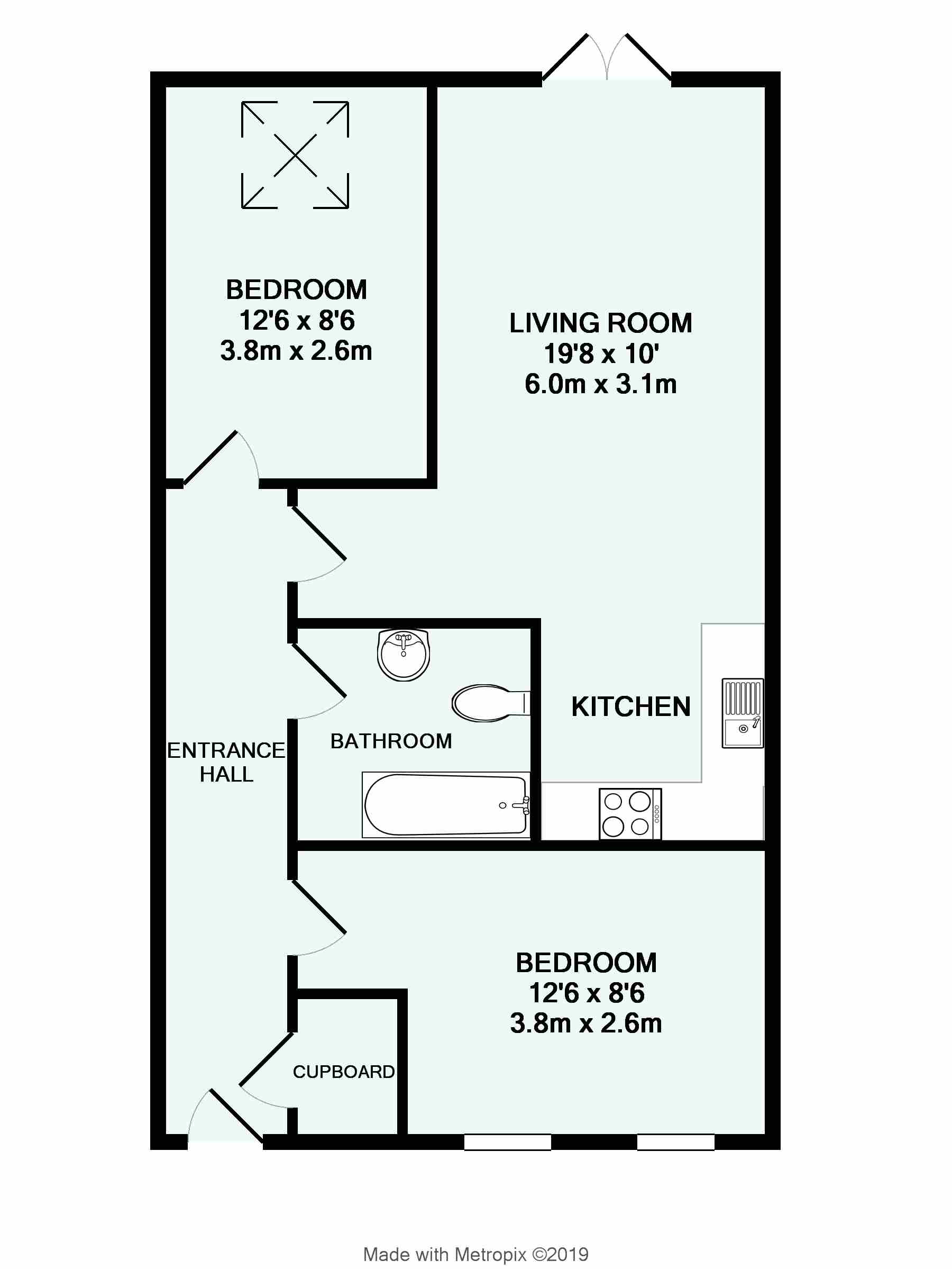 2 Bedrooms Flat to rent in Norton Mills, Morse Road, Taunton, Somerset TA2