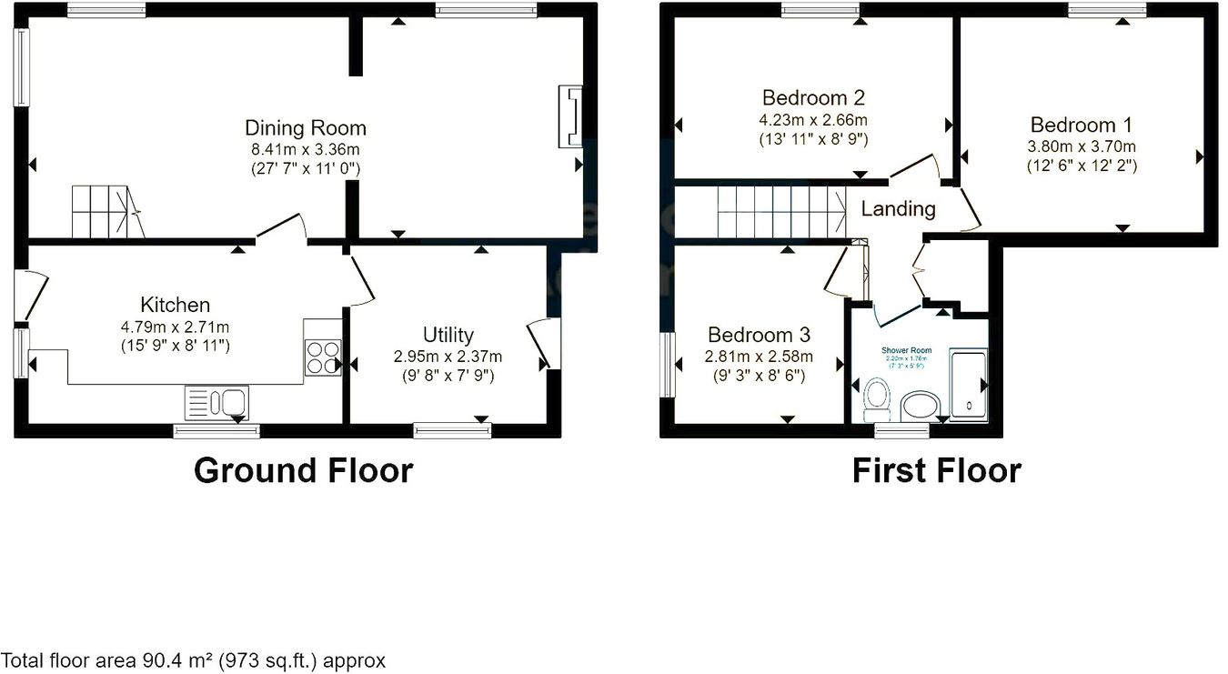 Delaware Cottage, Llangollen Road, Wrexham floorplan