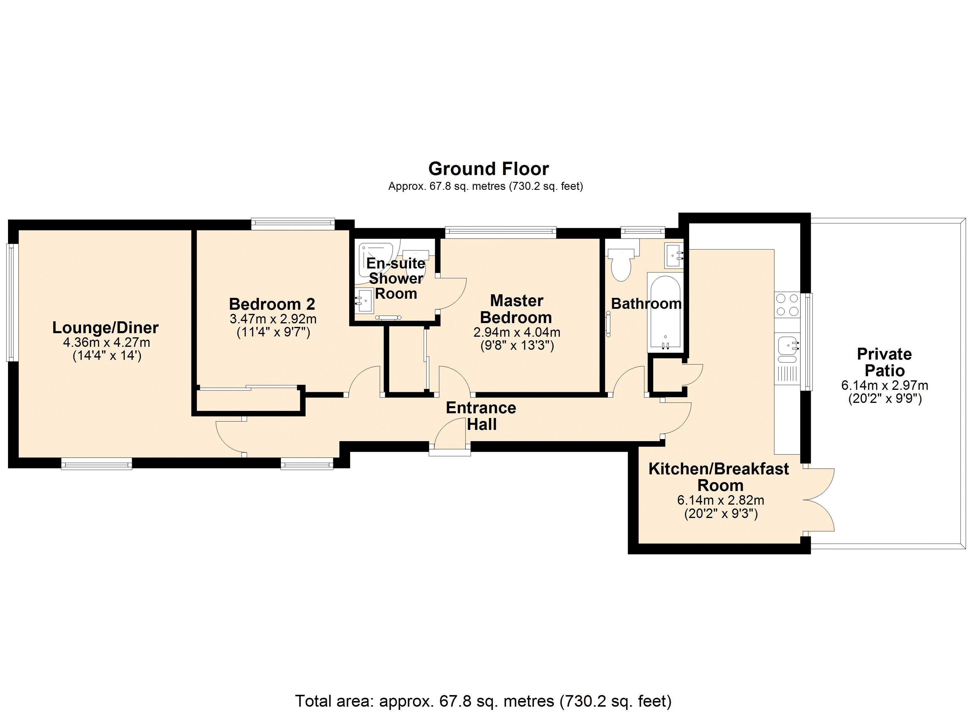 8 Dunford Court, Cornwall Road, Hatch end floorplan
