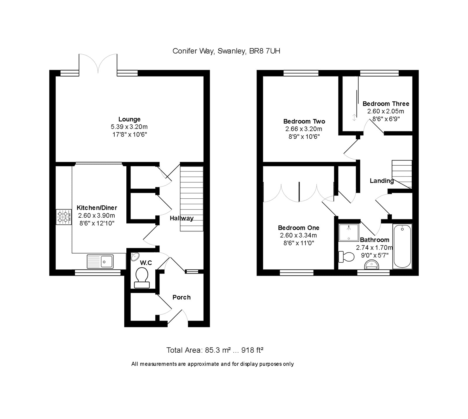 14, Conifer Way, Kent floorplan