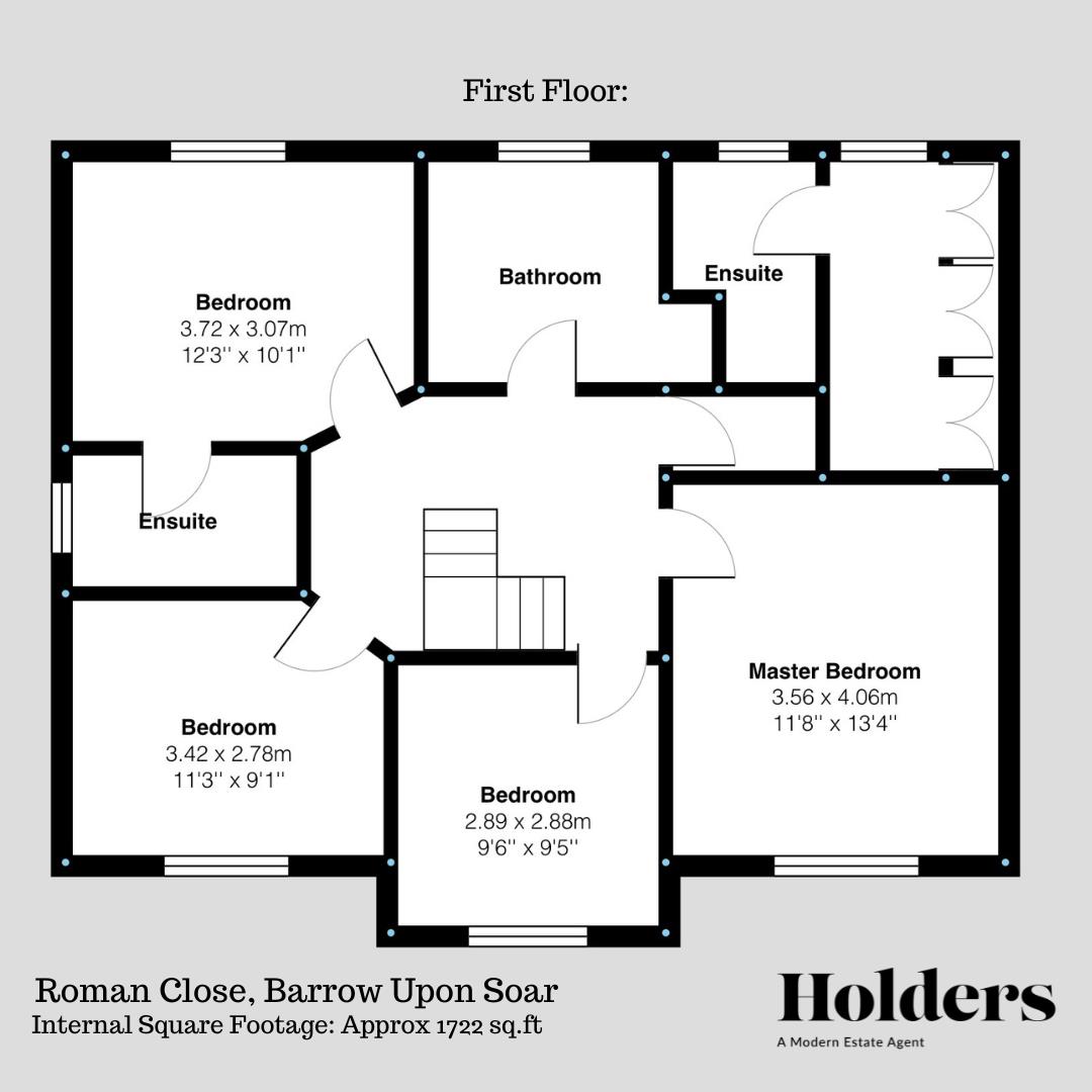 14, Roman Close, Loughborough floorplan