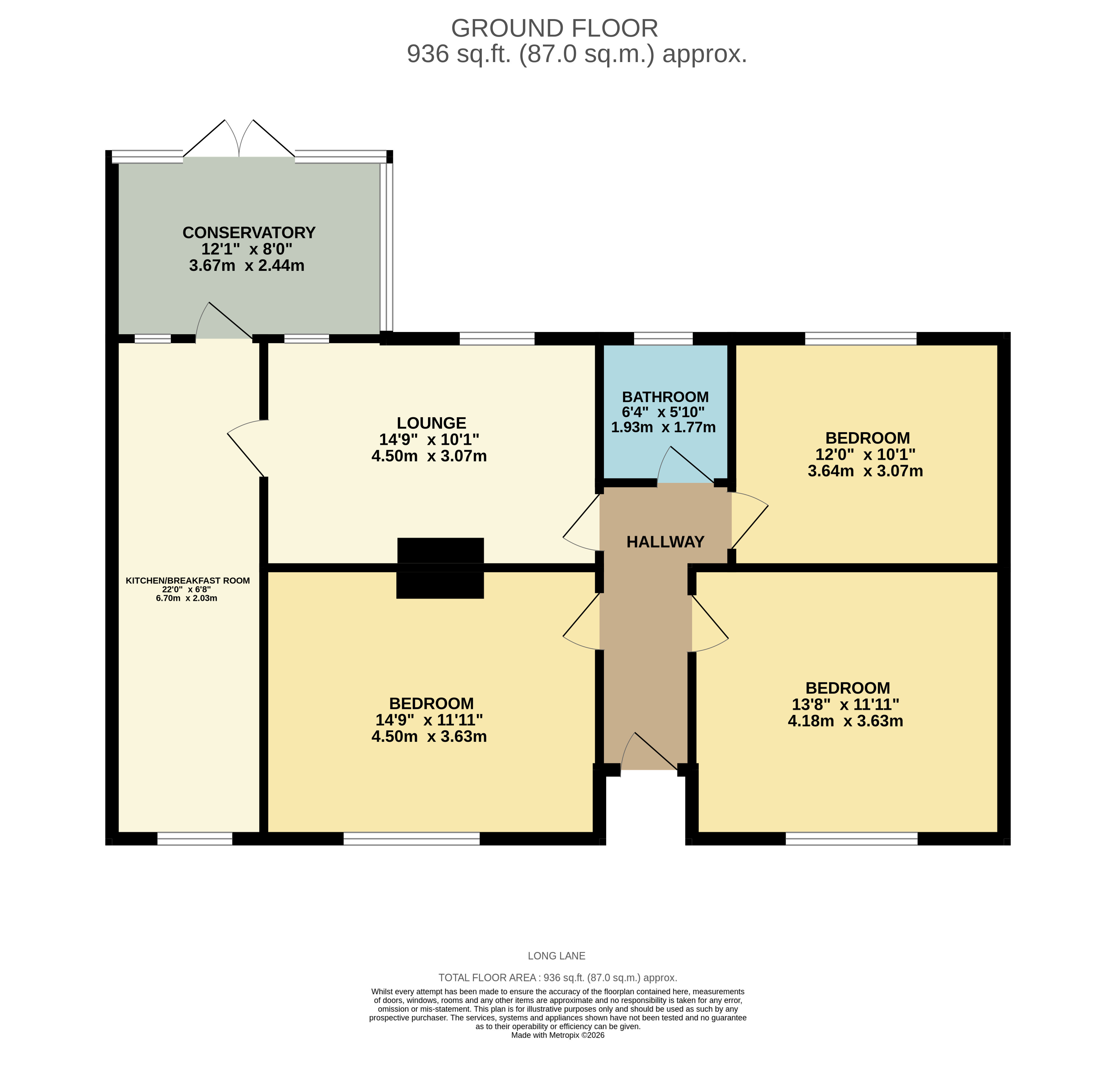 Long Lane, Essex floorplan